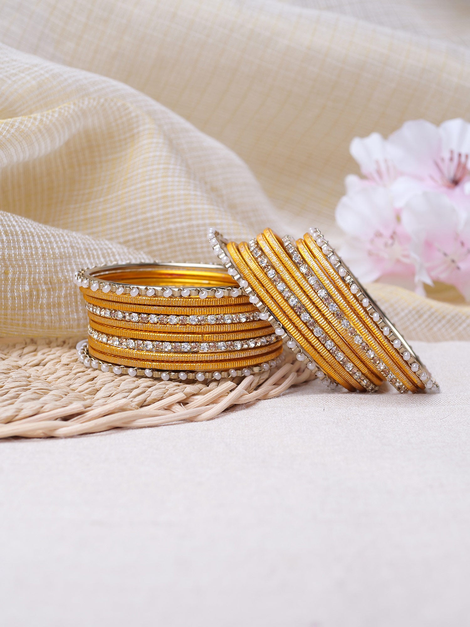 Siara Children's Bangle Set in Yellow