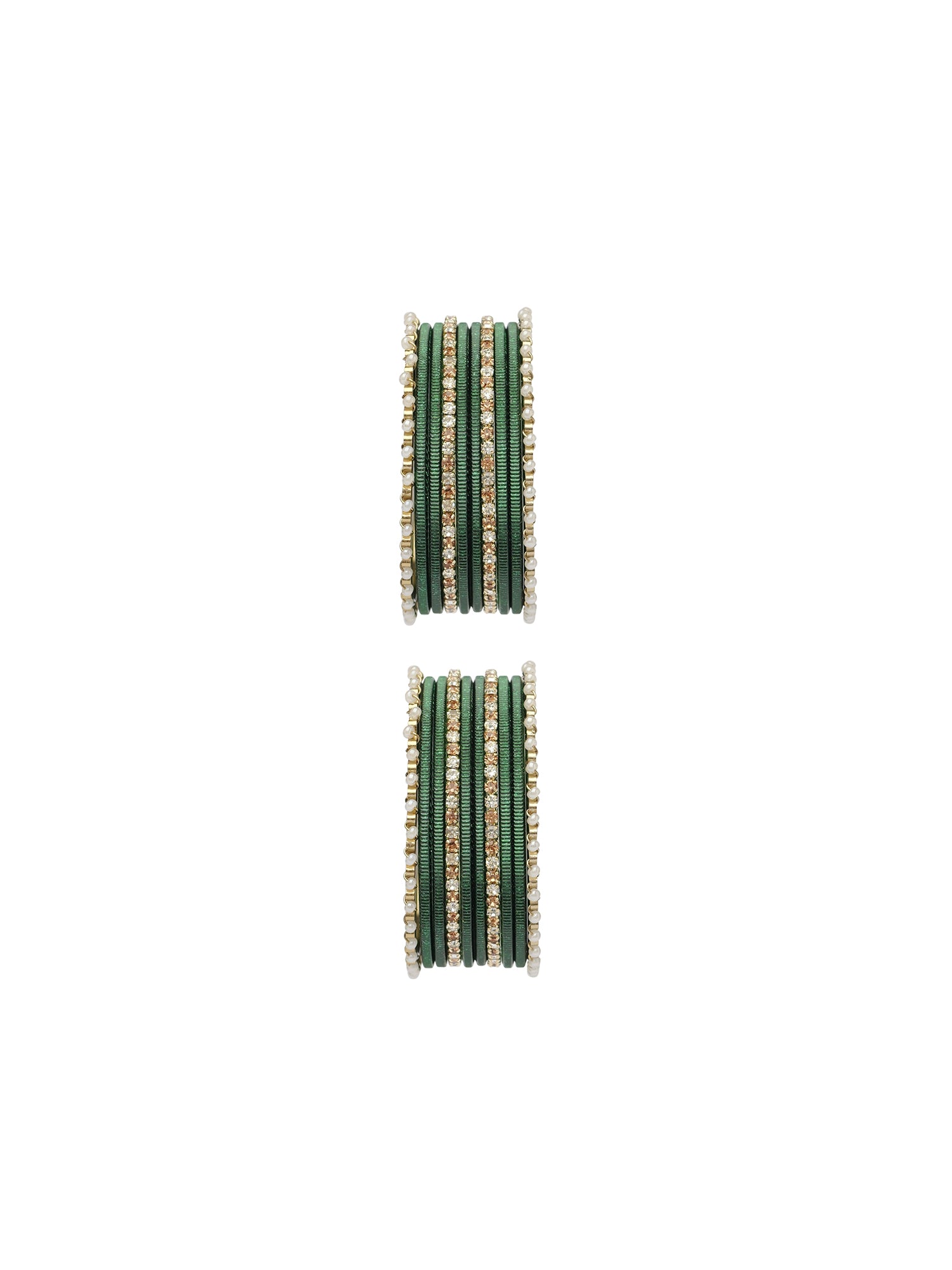 Siara Children's Bangle Set in Green