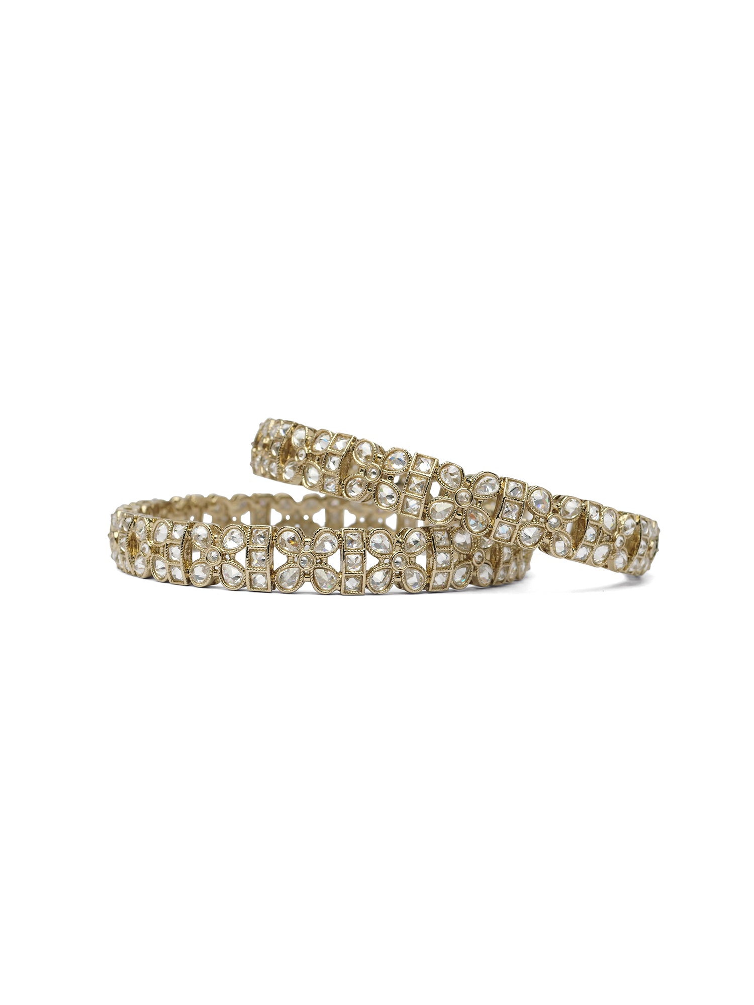 Sonara Kada Bangles in White