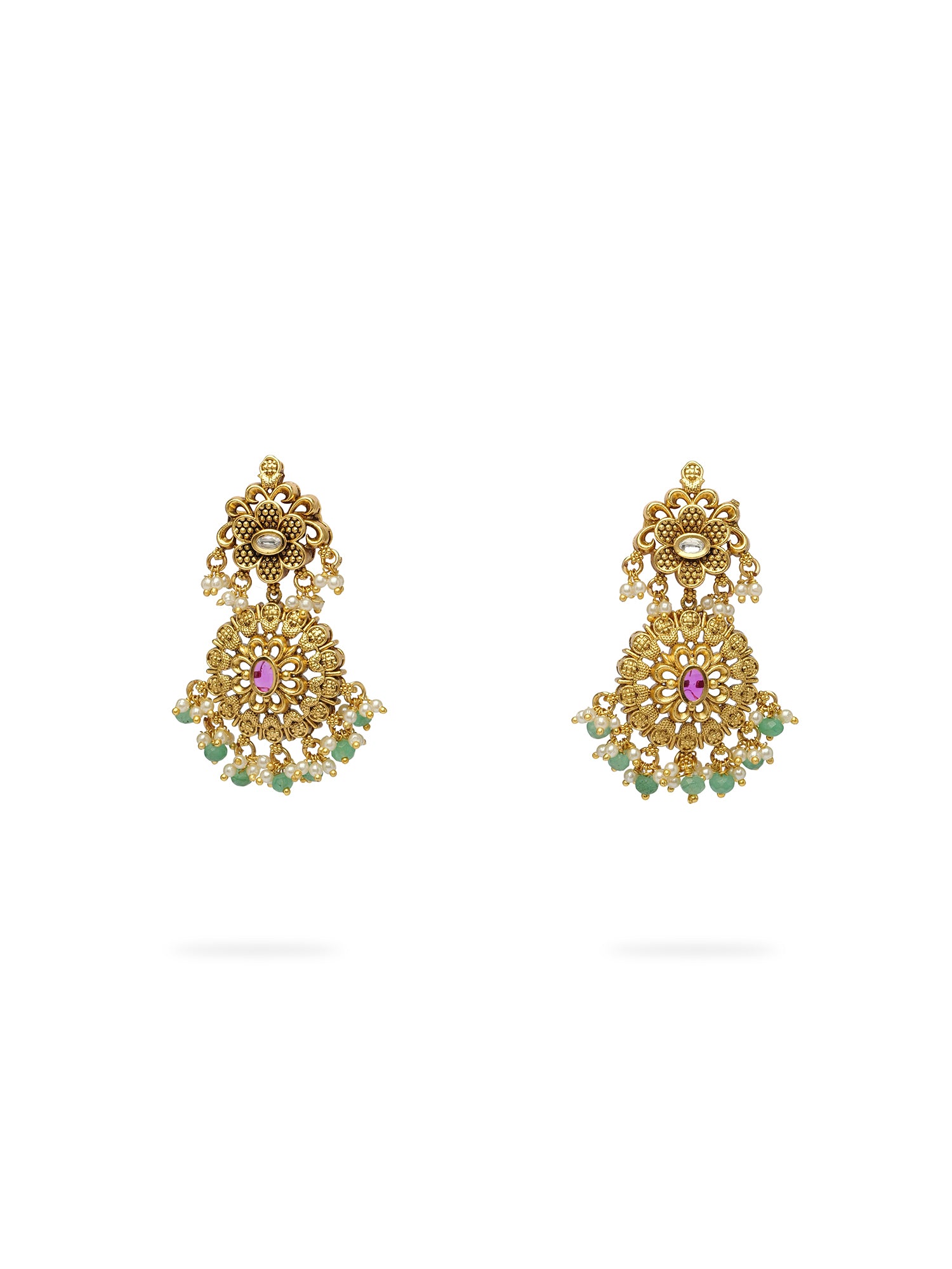 Sreedevi Kundan Necklace Set in Multi