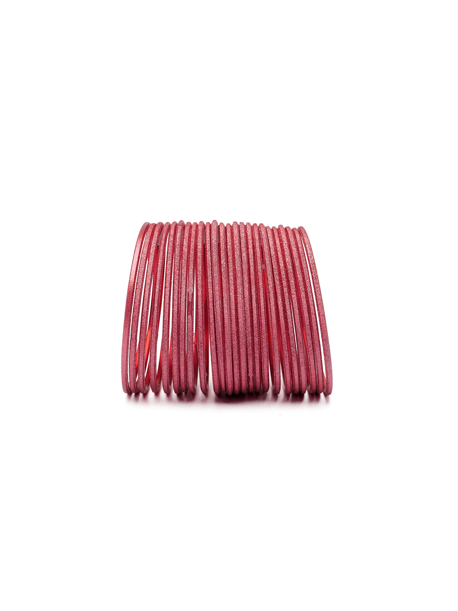 Strawberry Red Shimmer Bangles
