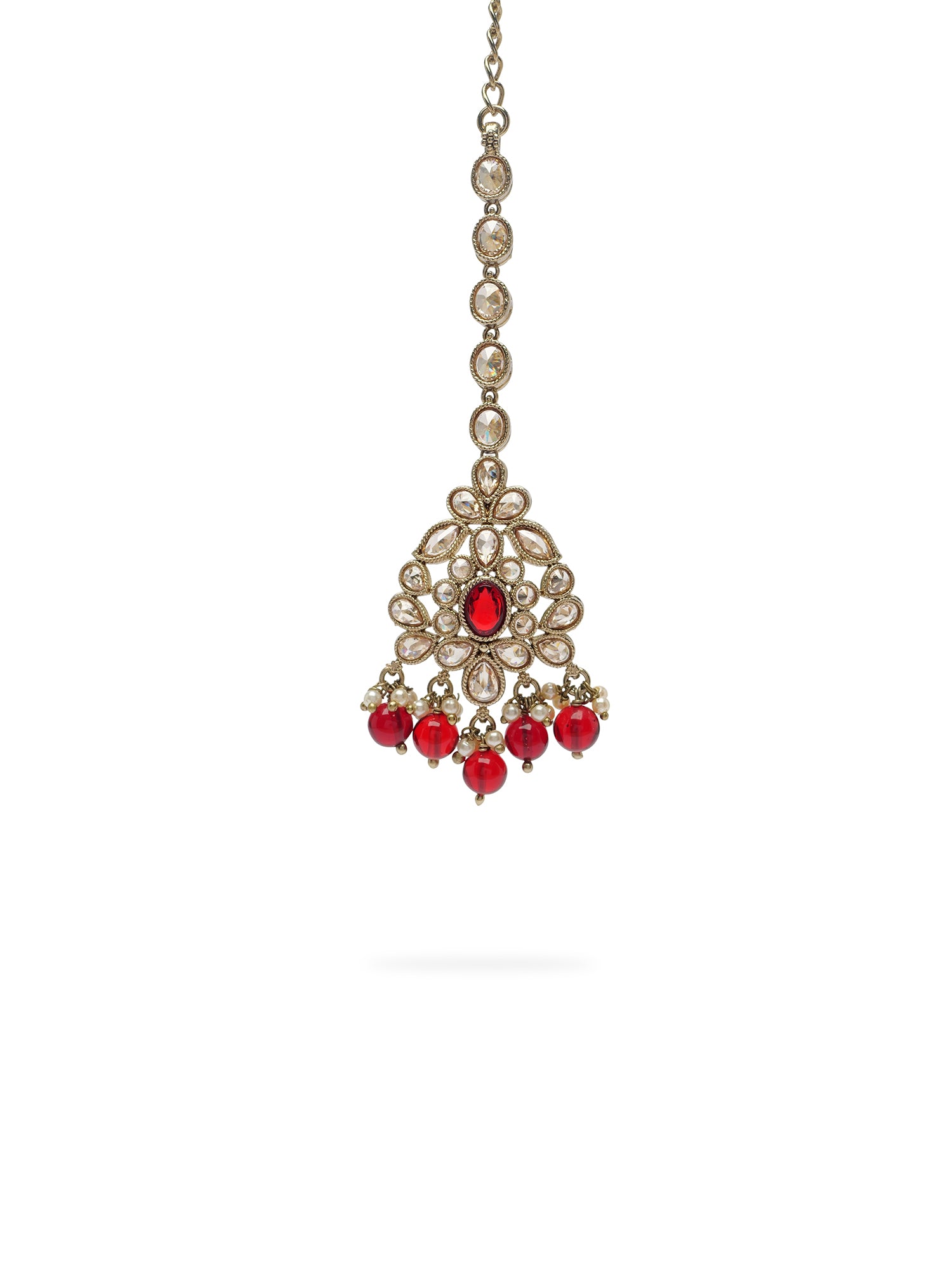Suhani Necklace Set in Maroon