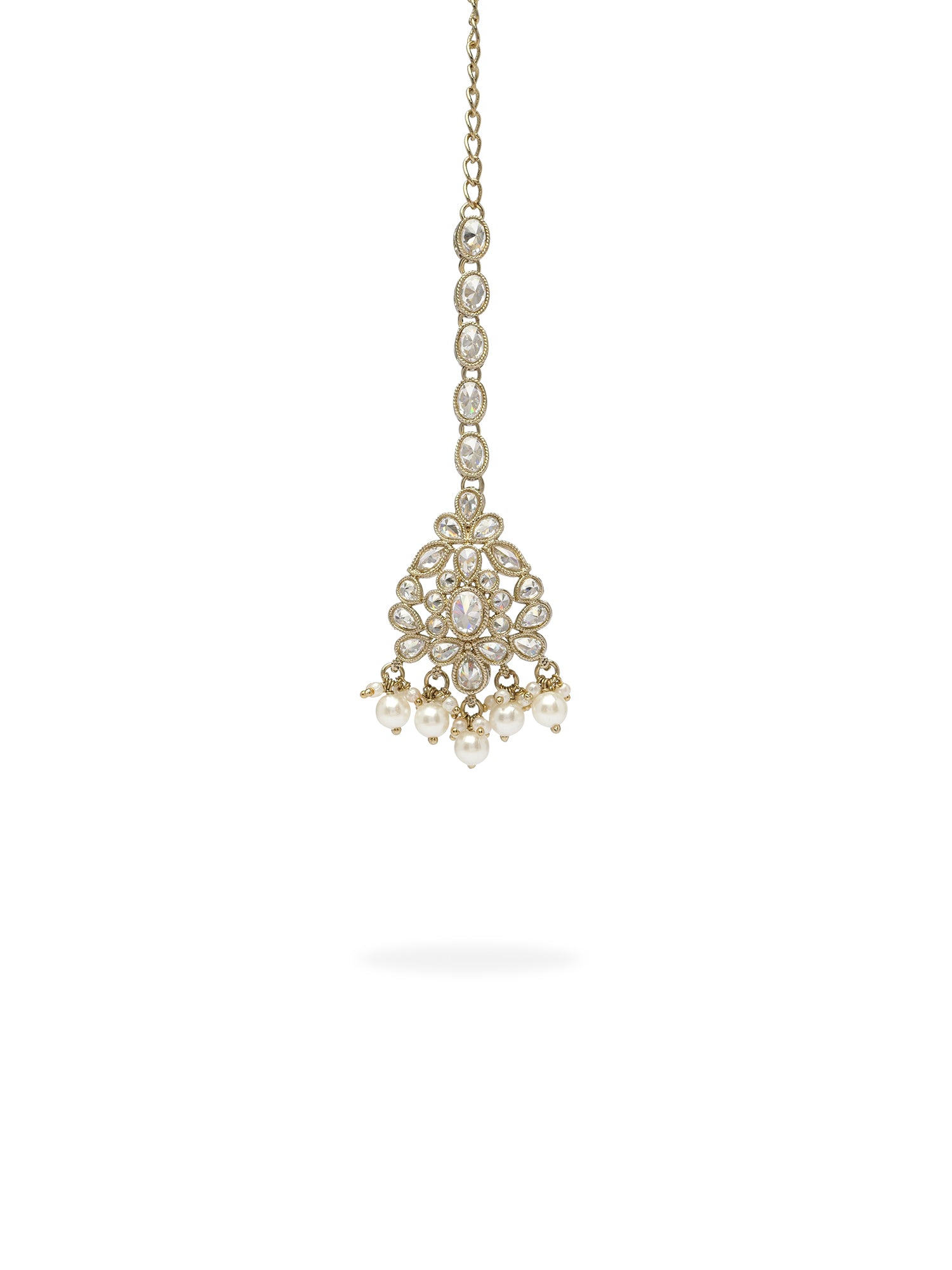 Suhani Pearl Necklace Set in White
