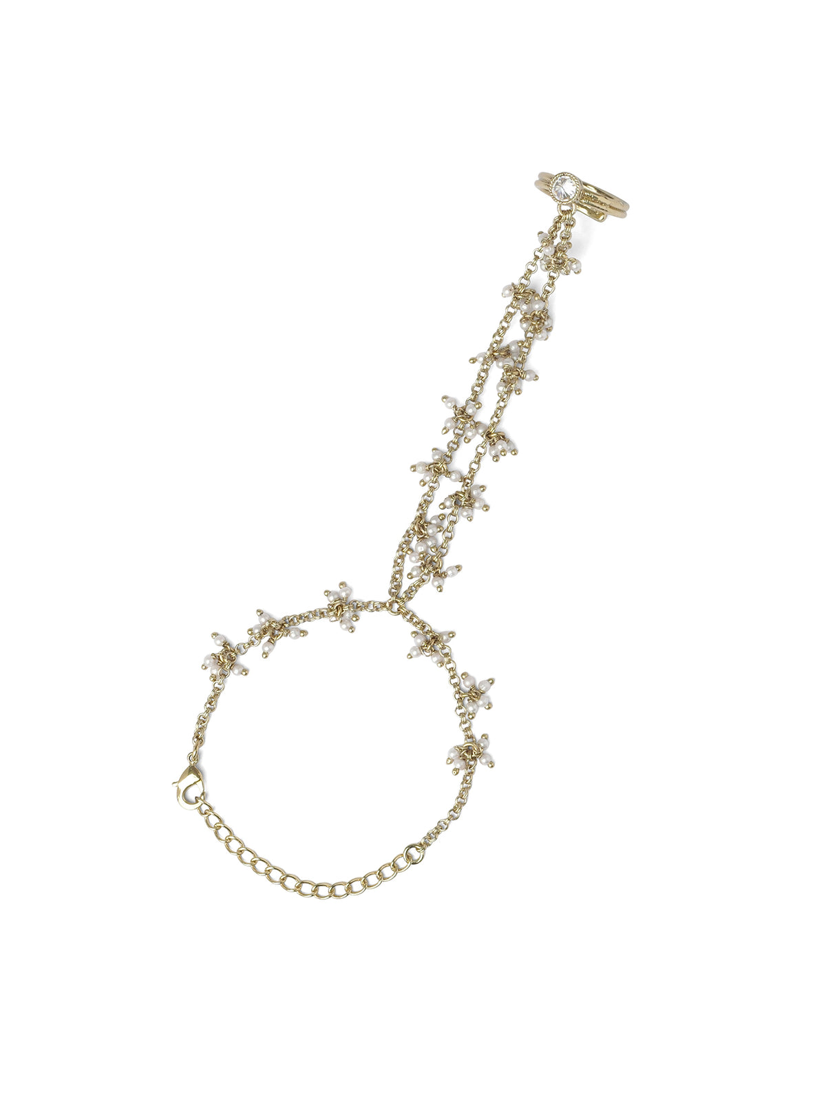 Sunaina Hand Chain in White