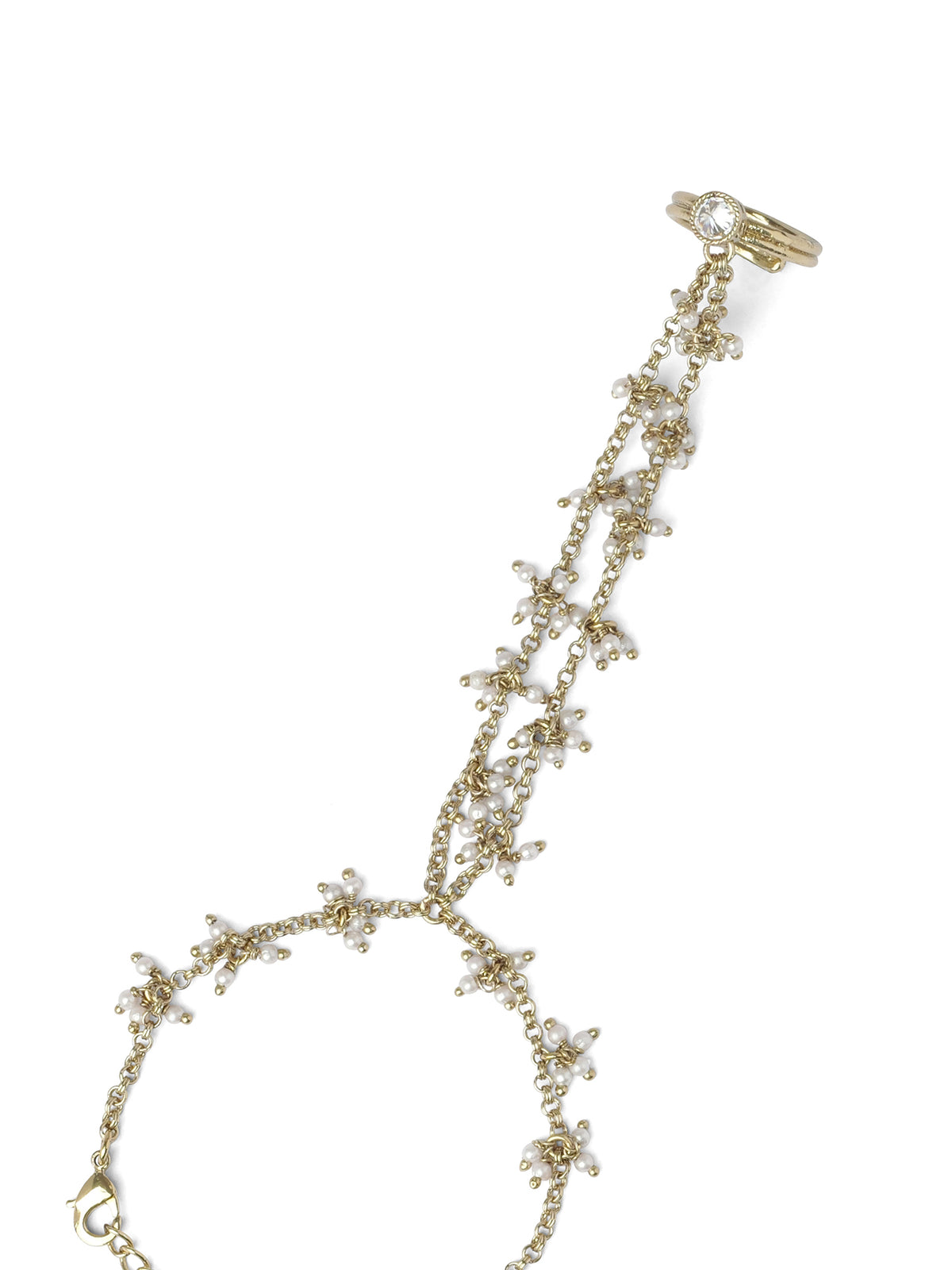 Sunaina Hand Chain in White