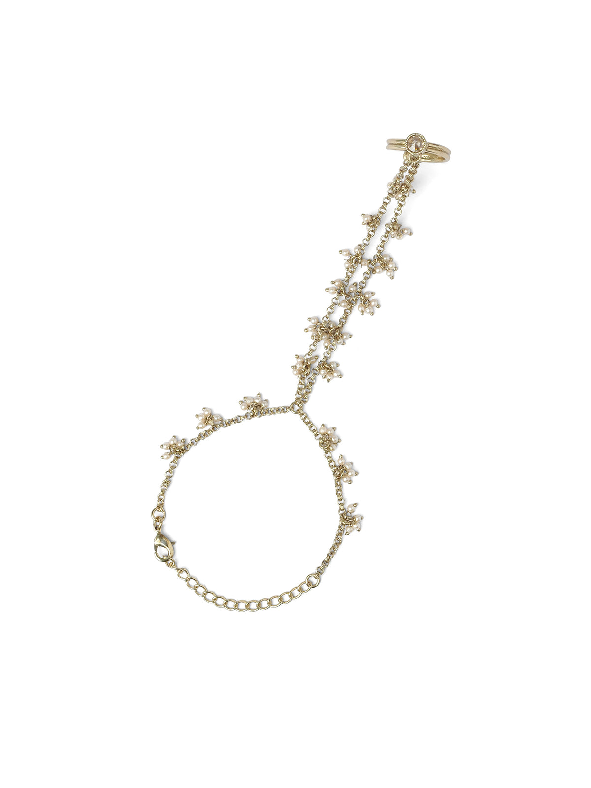 Sunaina Hand Chain in Champagne
