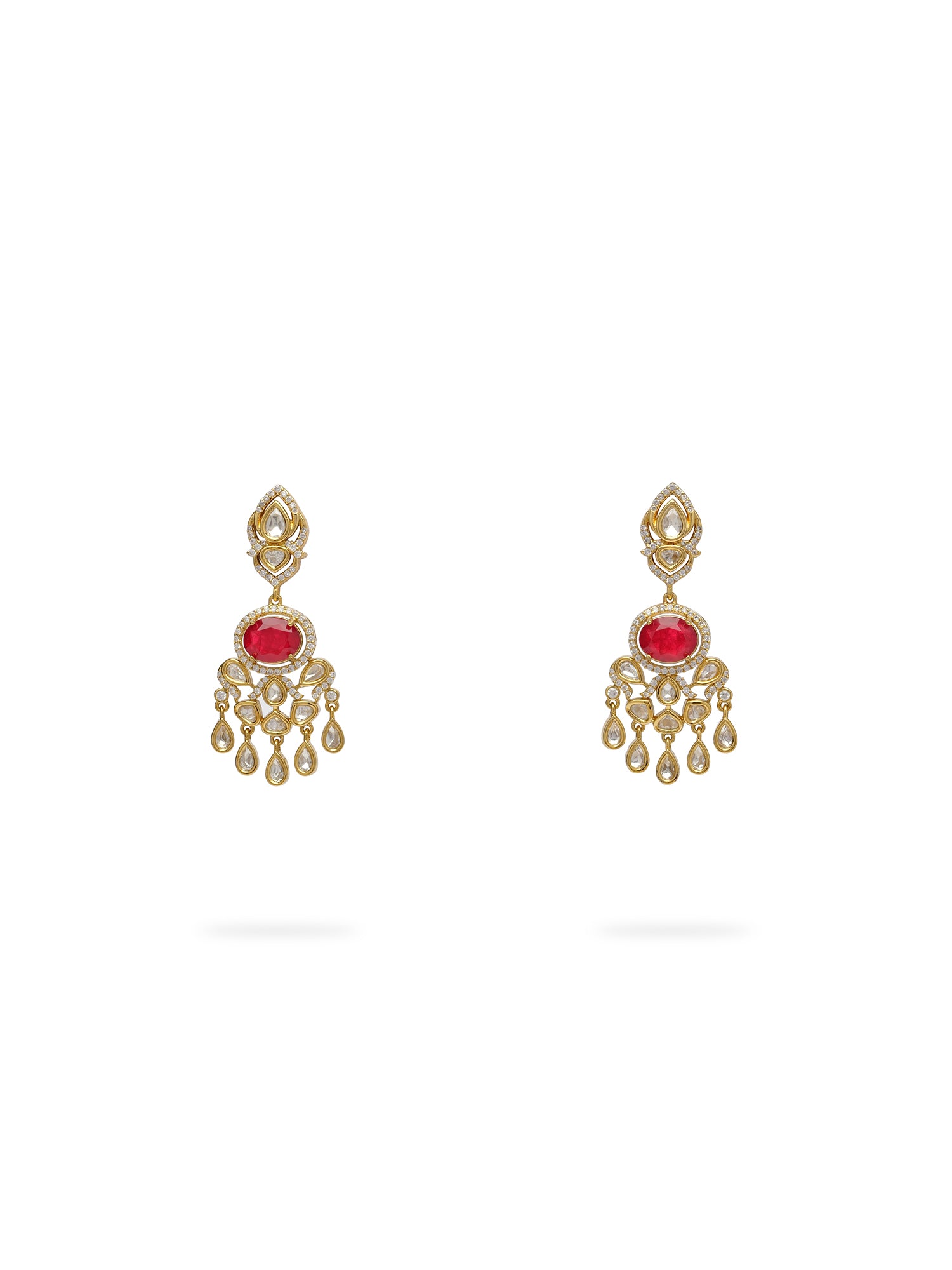Swarna Kundan Choker Set in Ruby