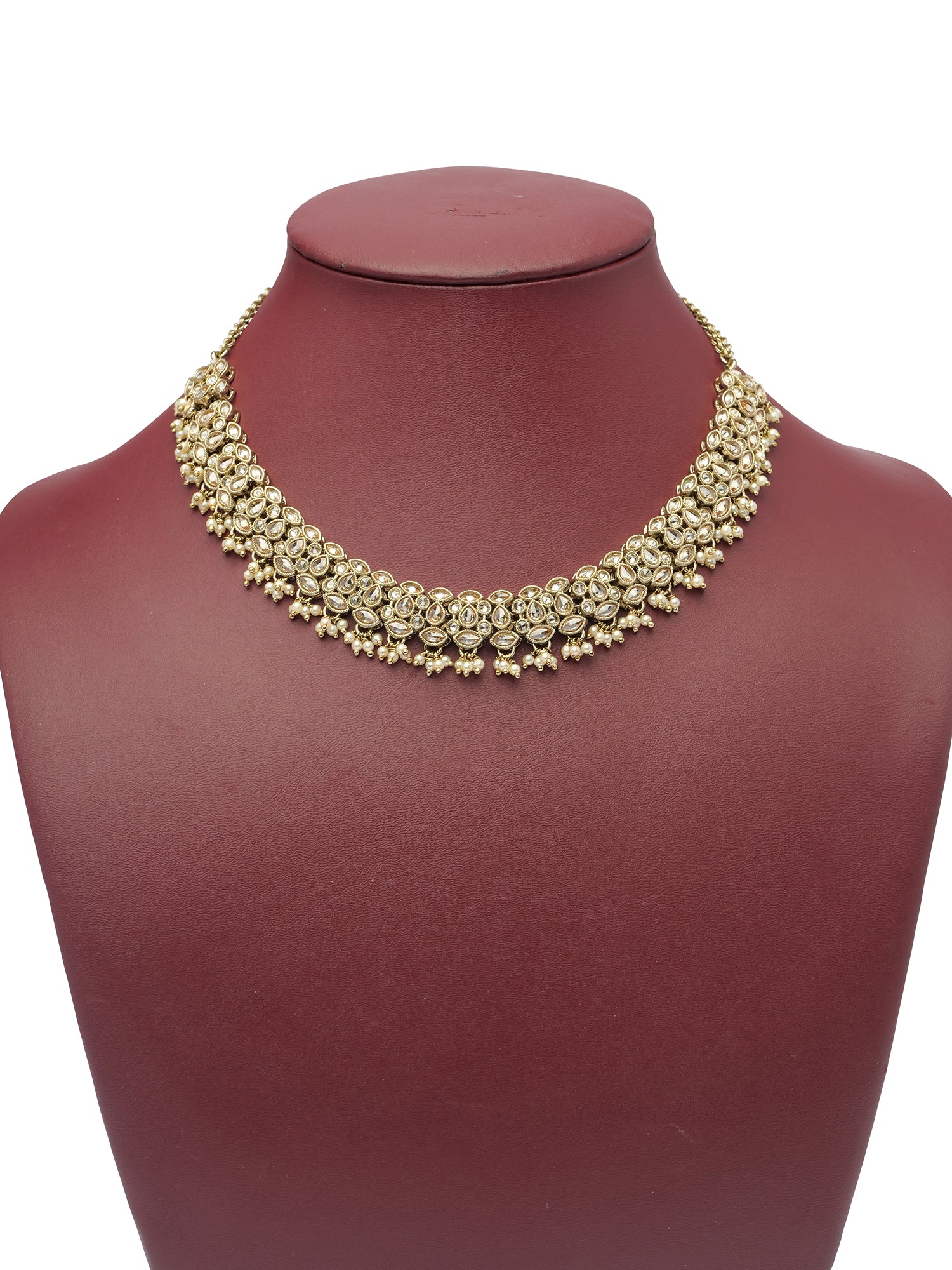 Tamira Necklace Set in Pearl and Champagne