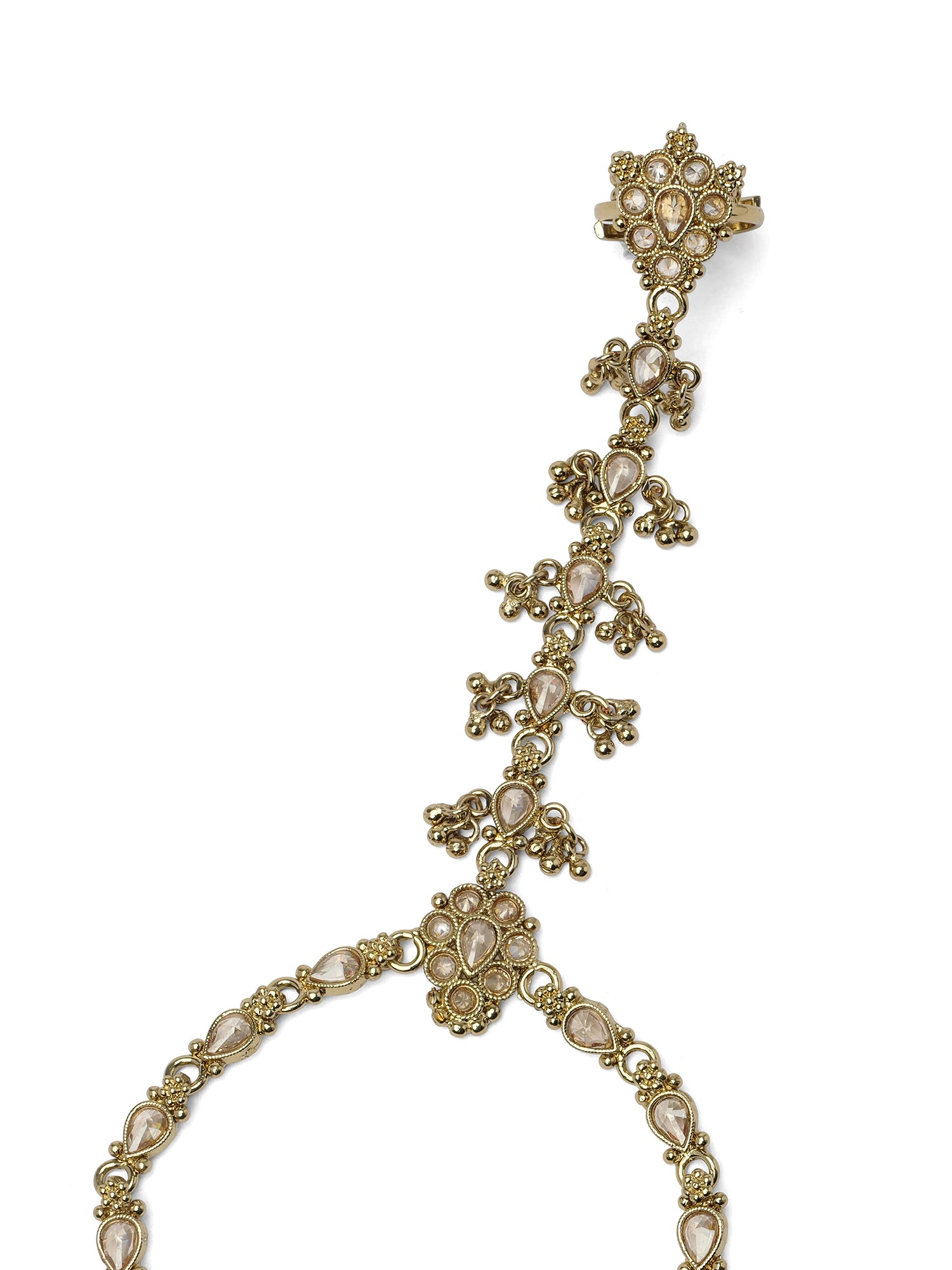 Tanvi Hand Chain in Antique Gold