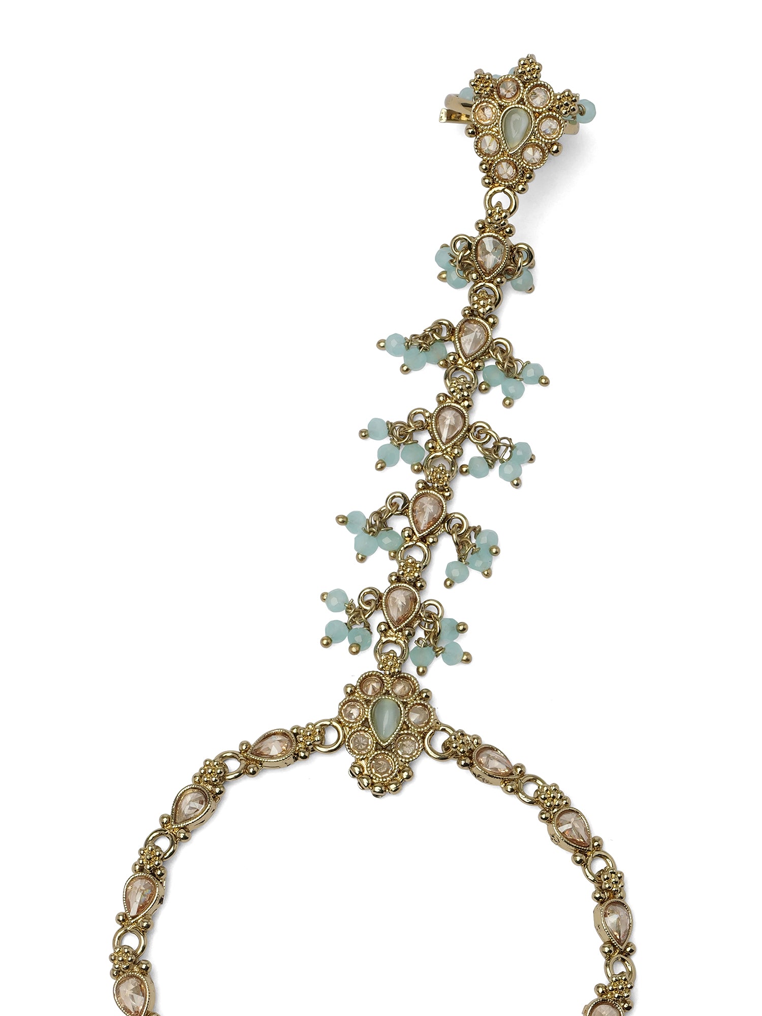 Tanvi Hand Chain in Light Blue