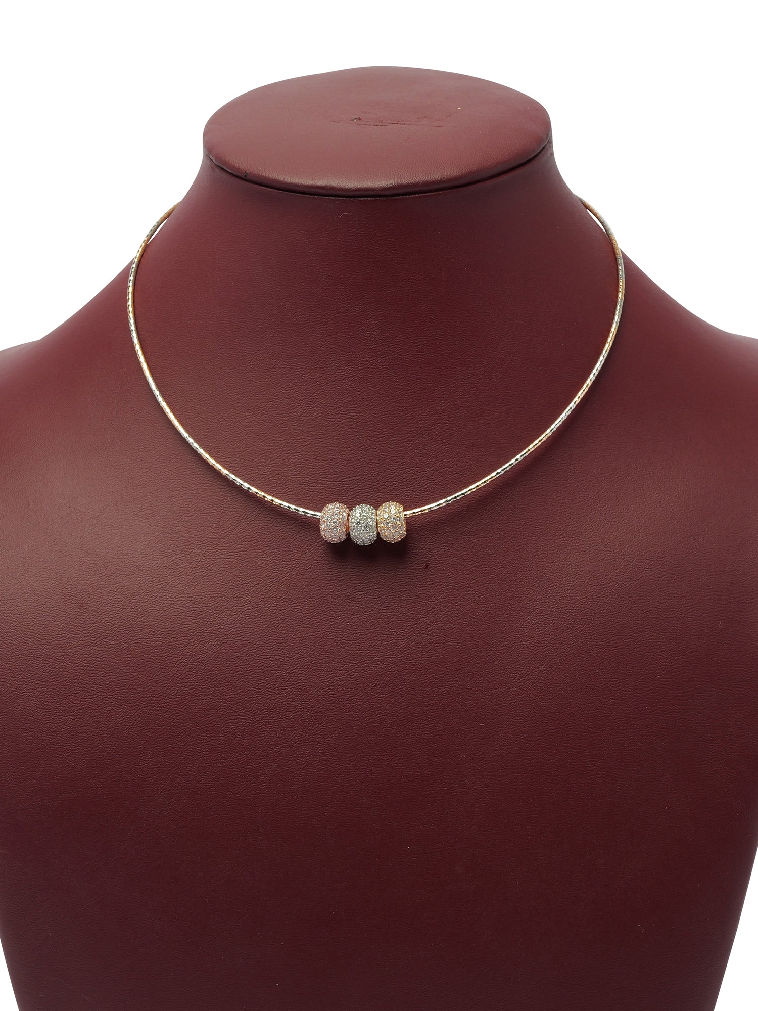 Three-Tone Charm Necklace