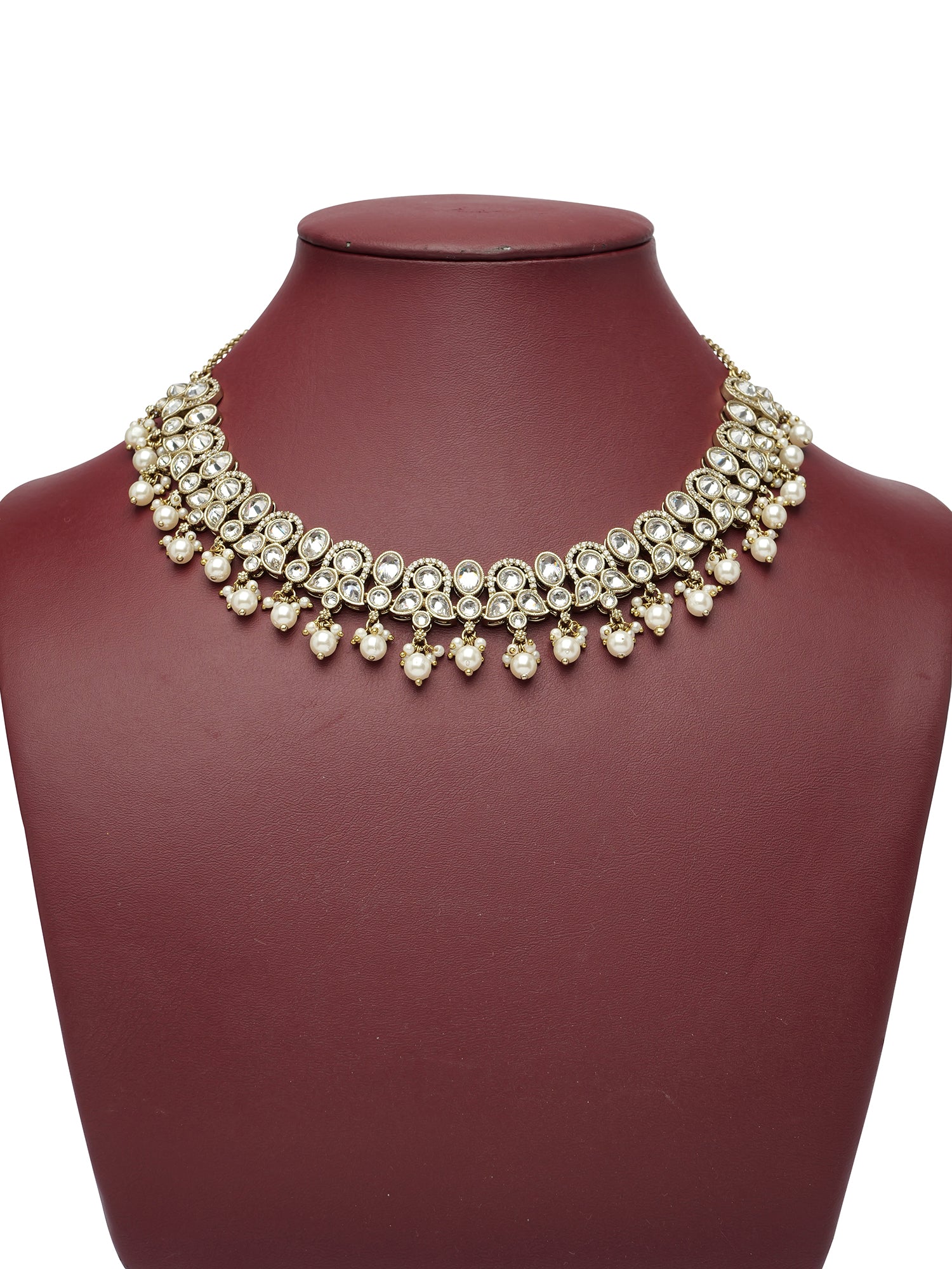 Trisha Necklace Set in White