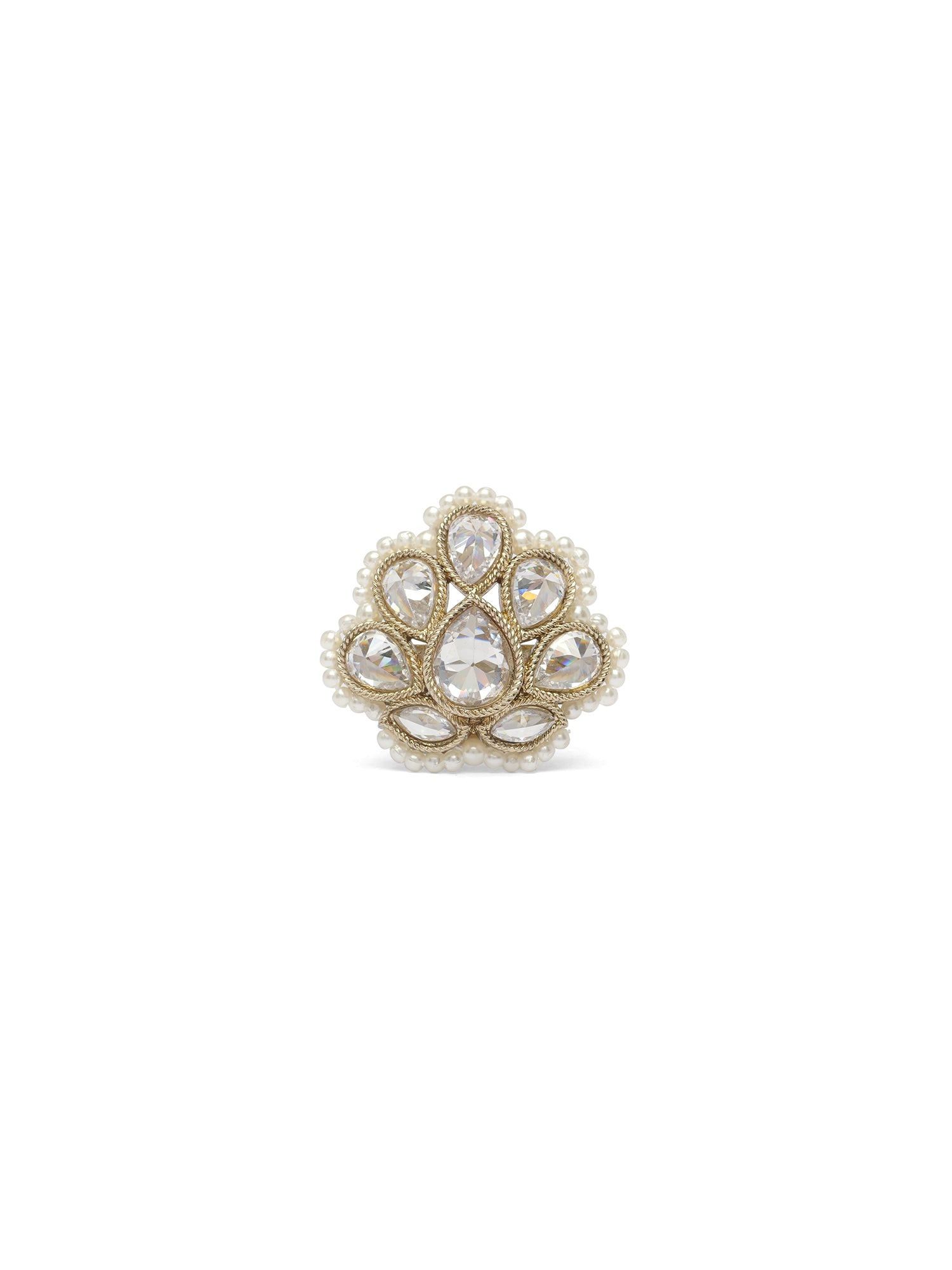 Utsav Pearl Ring in White
