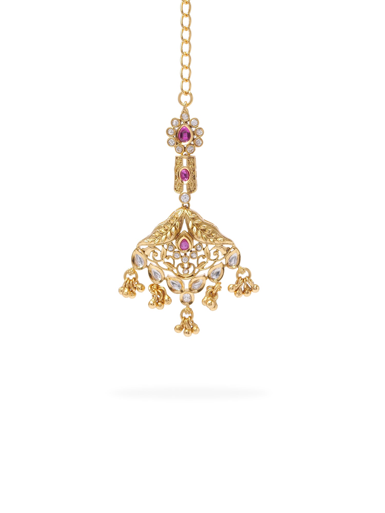 Vaidehi Kundan Necklace Set in Ruby