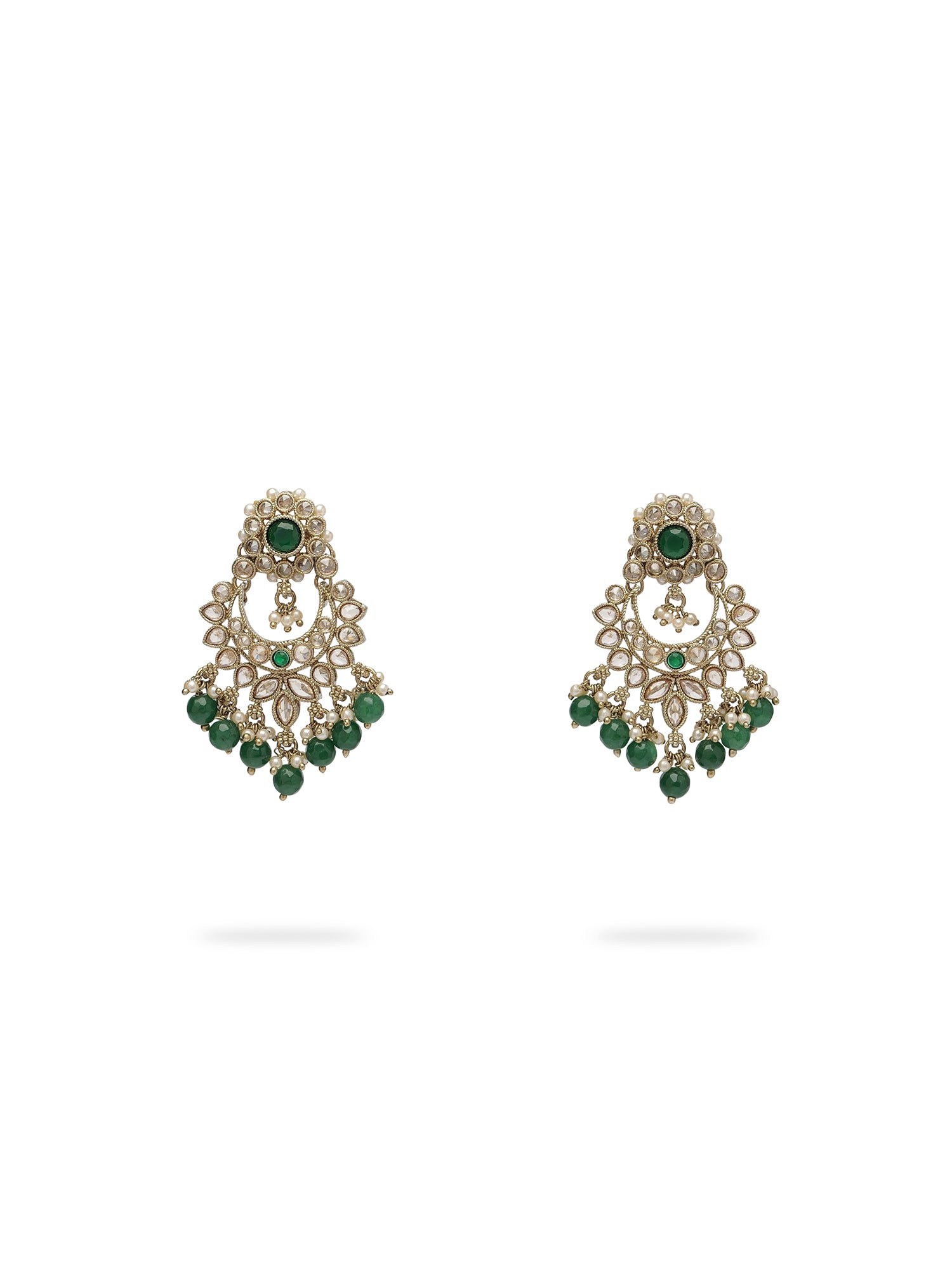 Vaishali Earrings in Green