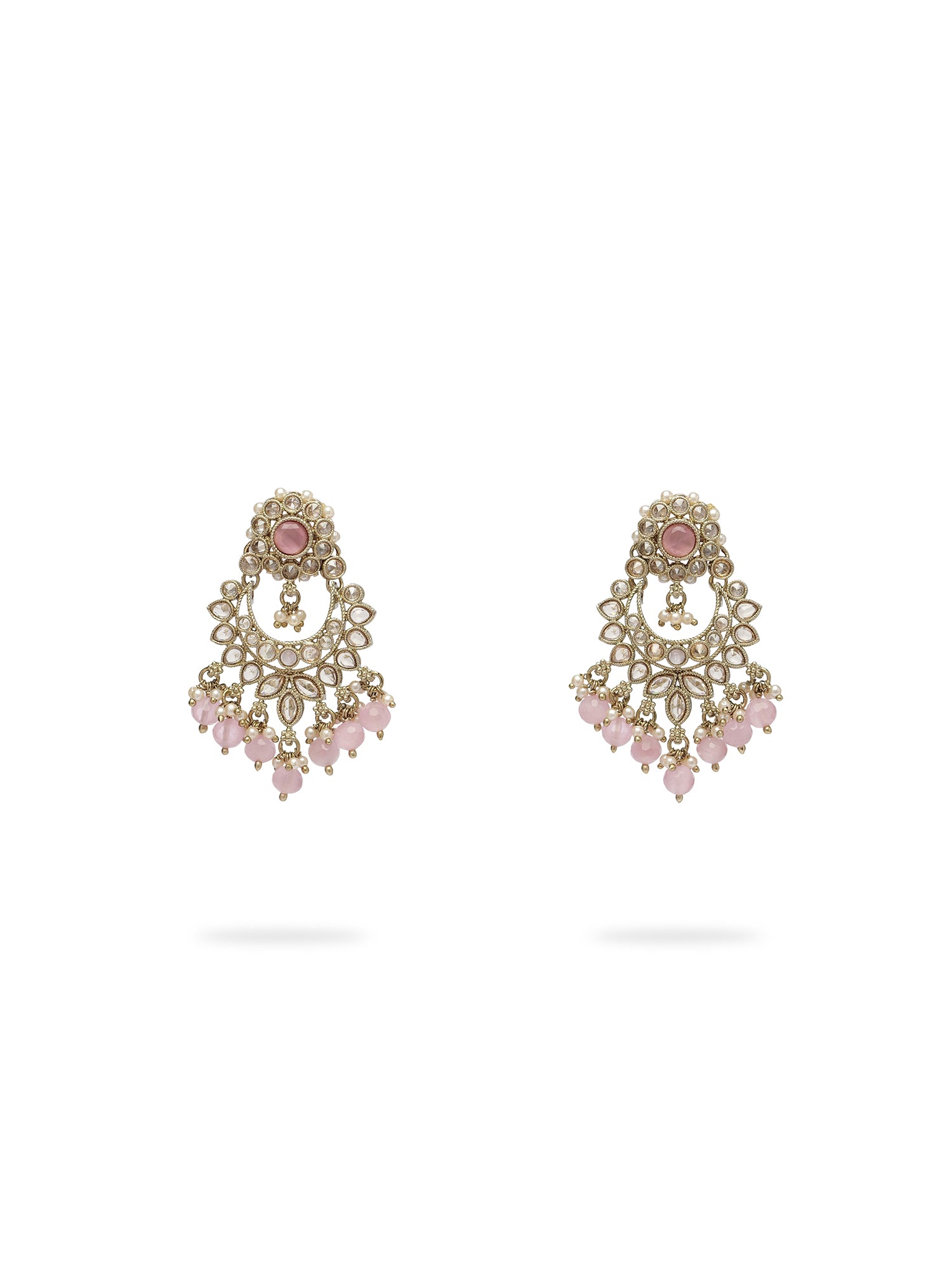 Vaishali Earrings in Light Pink
