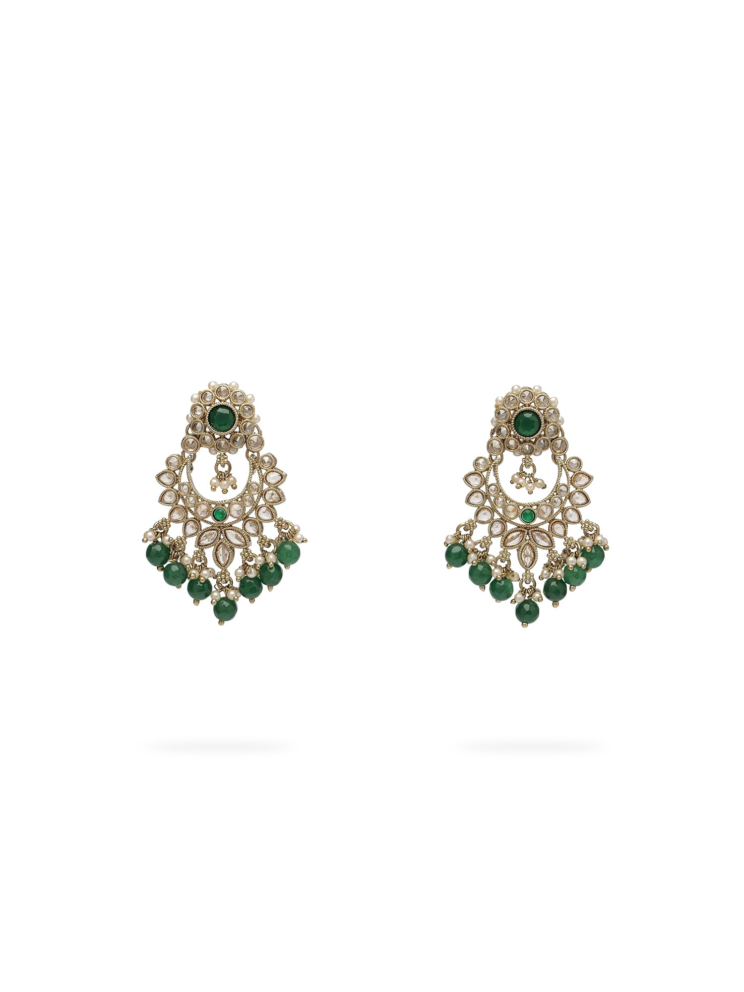 Vaishali Necklace Set in Green