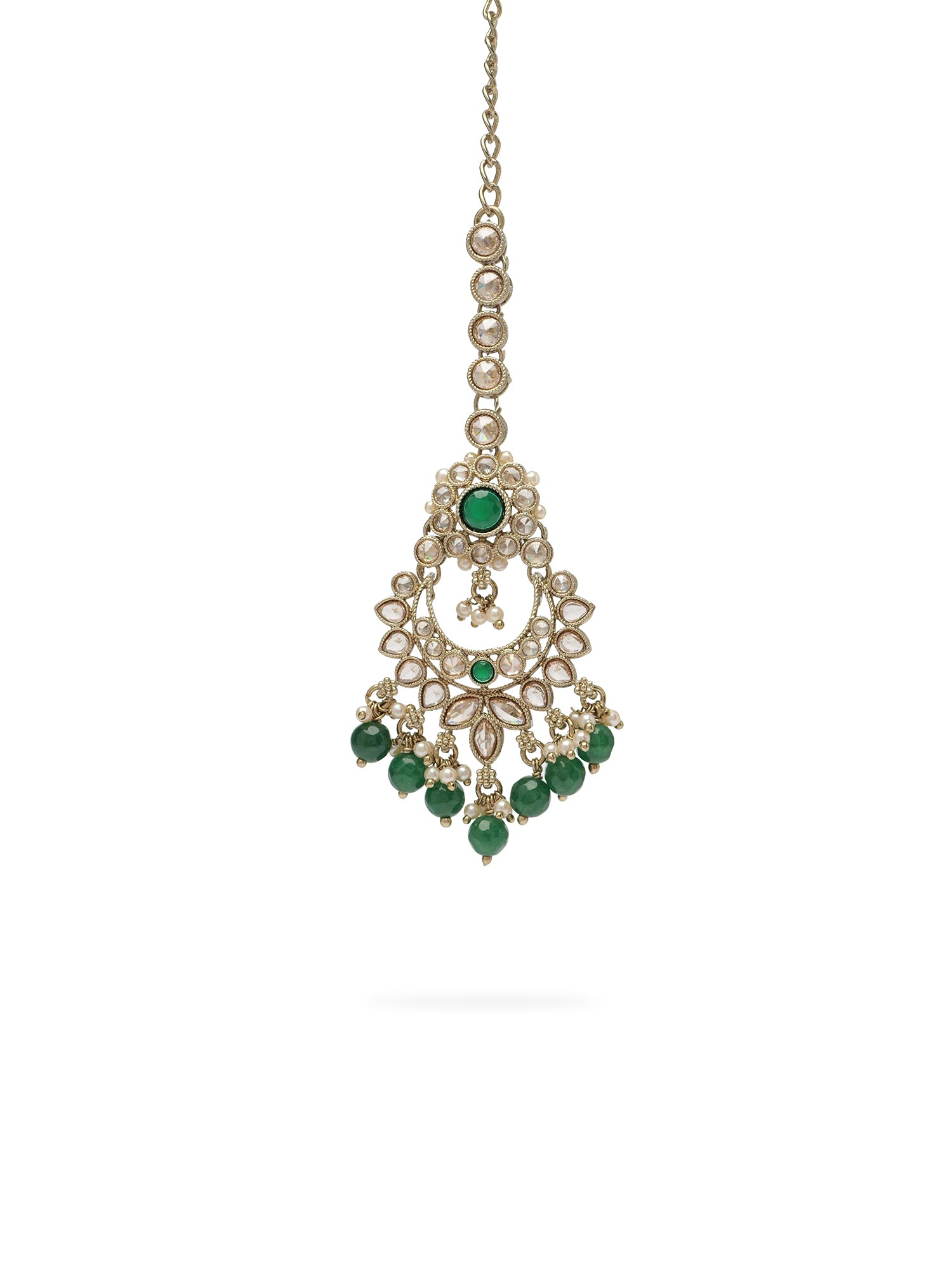 Vaishali Necklace Set in Green