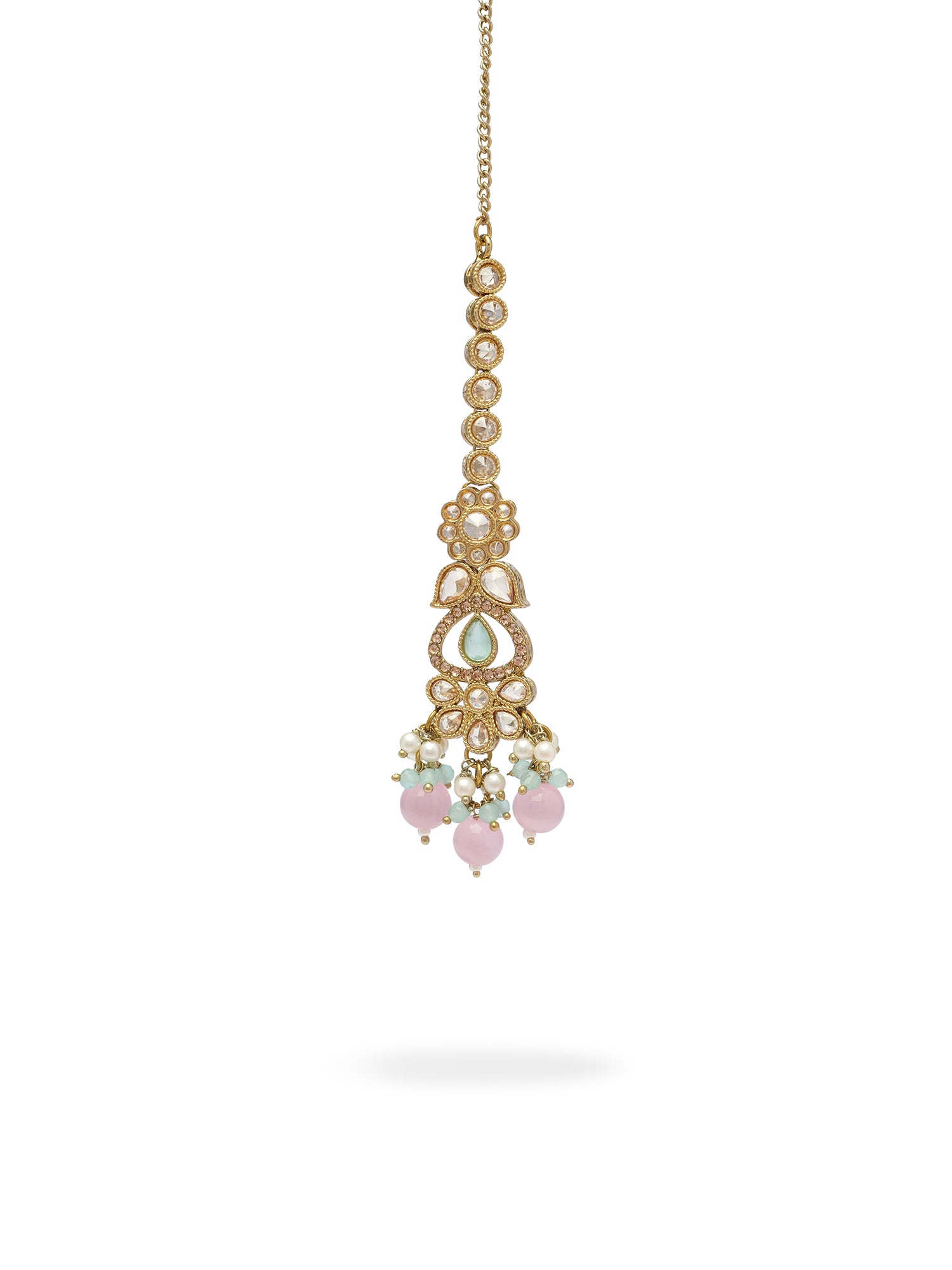 Vandana Necklace Set in Multi and Antique Gold