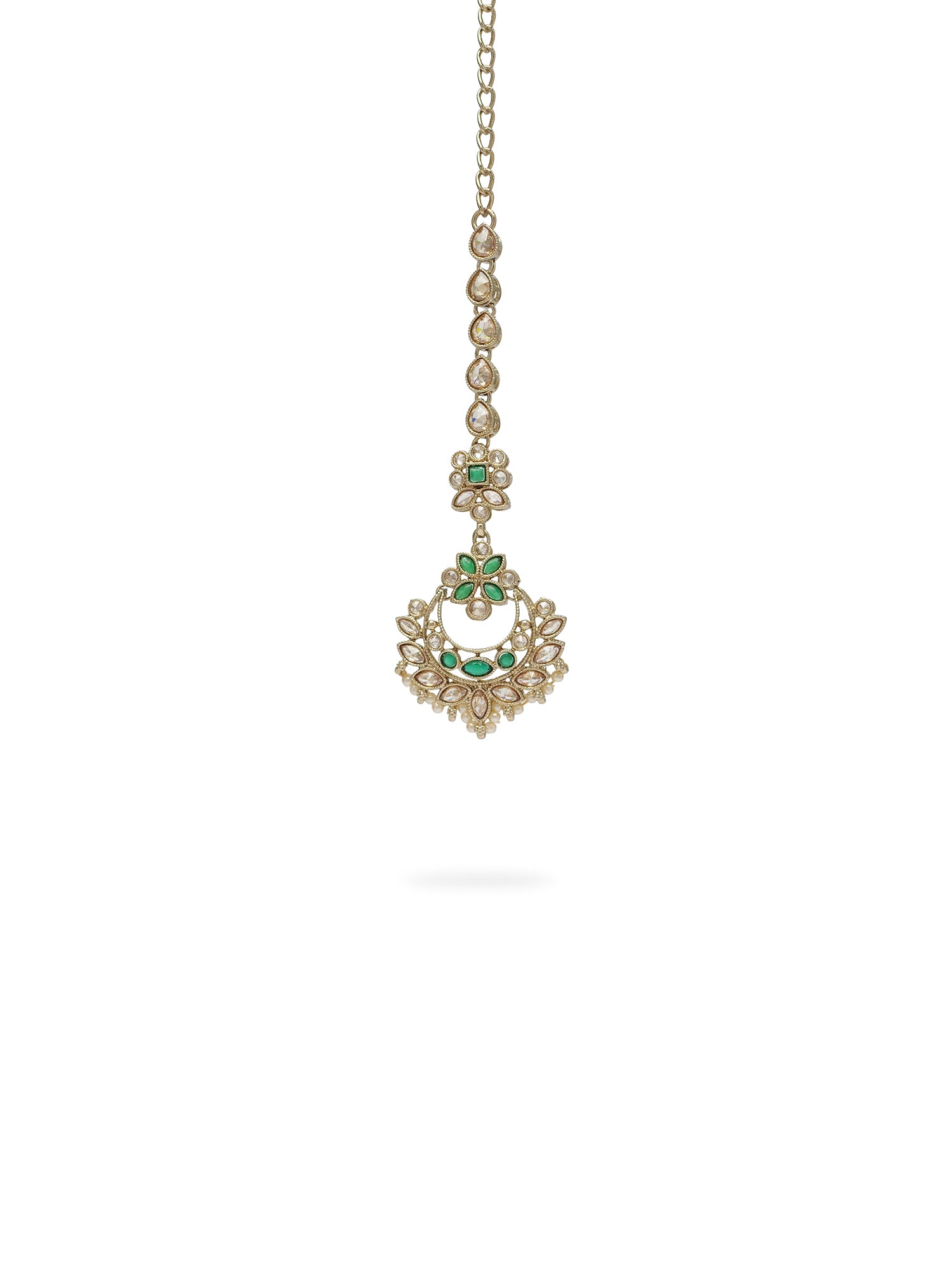 Vanisha Necklace Set in Green 
