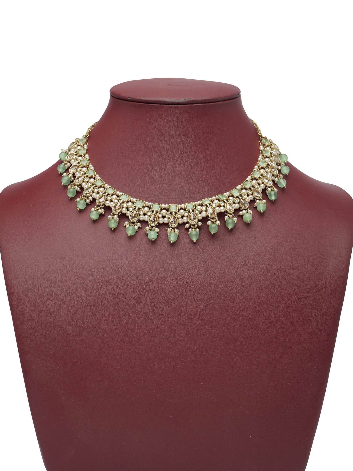 Vanisha Necklace Set in Mint 