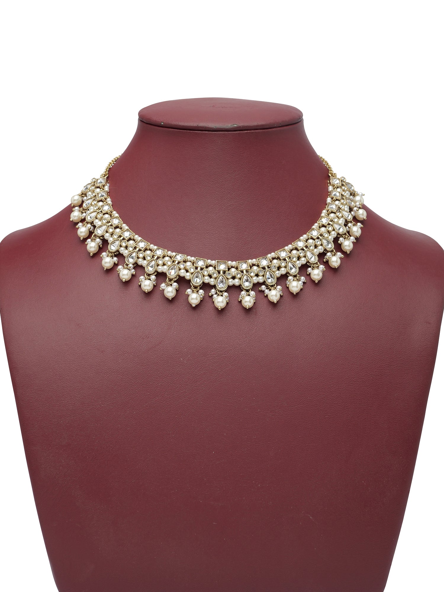 Vanisha Necklace Set in White
