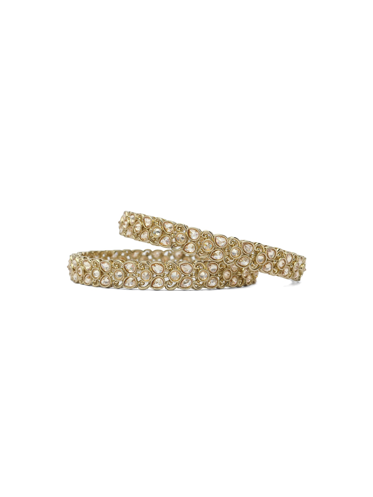 Vanya Kada Bangles in Champagne
