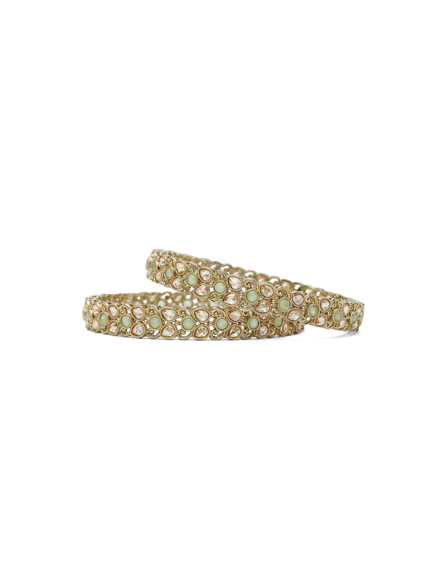 Vanya Kada Bangles in Mint