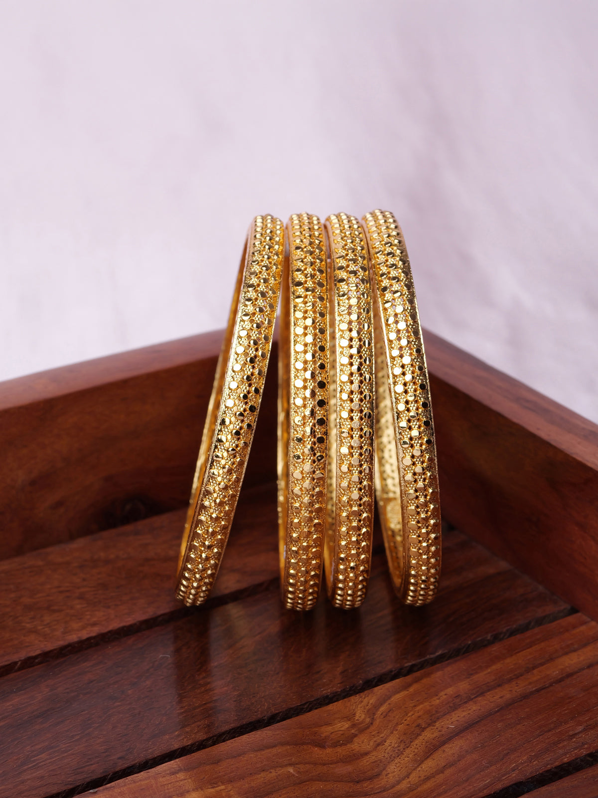 Varsha Set of 4 Gold Style Bangles