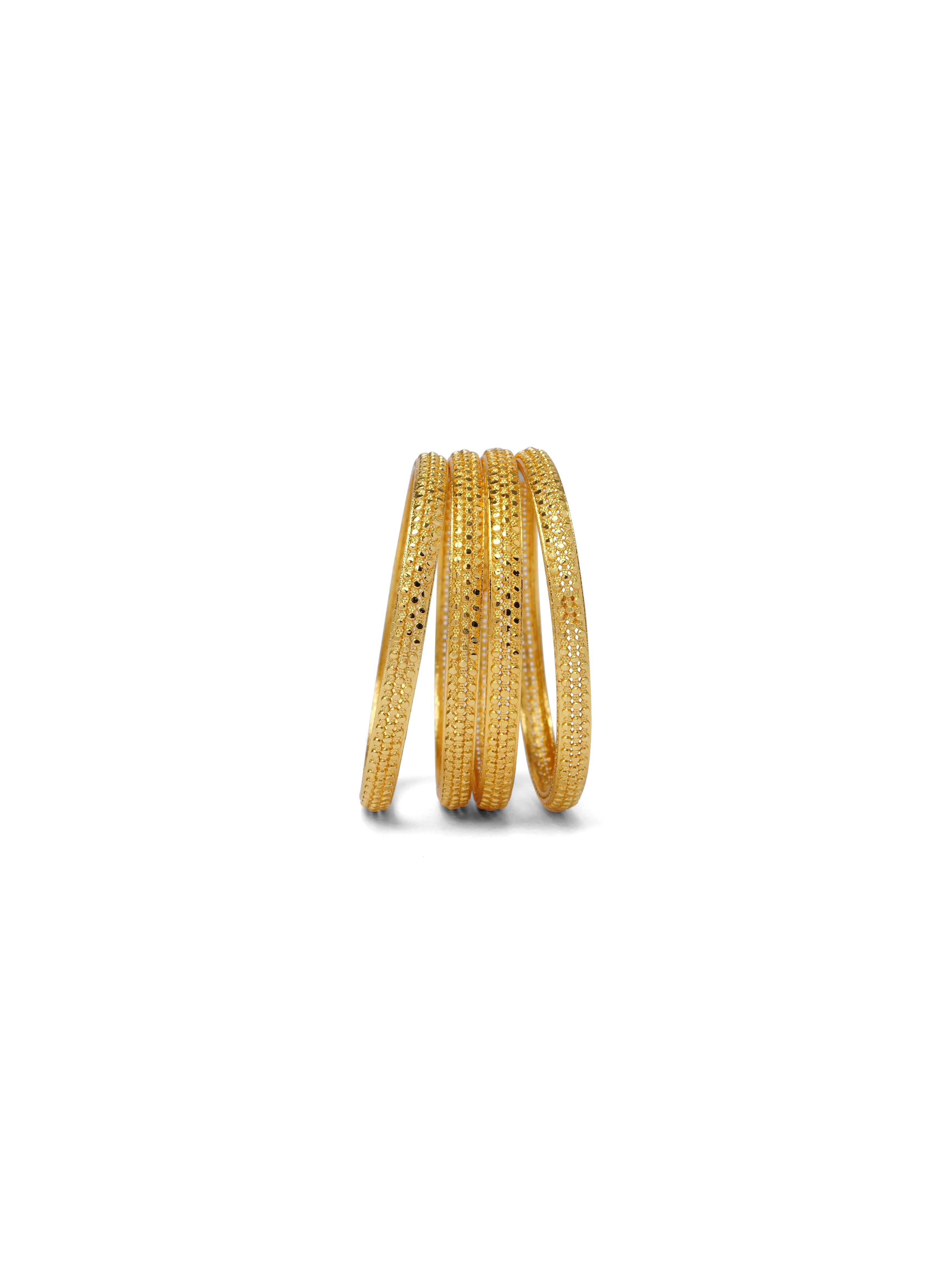 Varsha Set of 4 Classic Gold Bangles