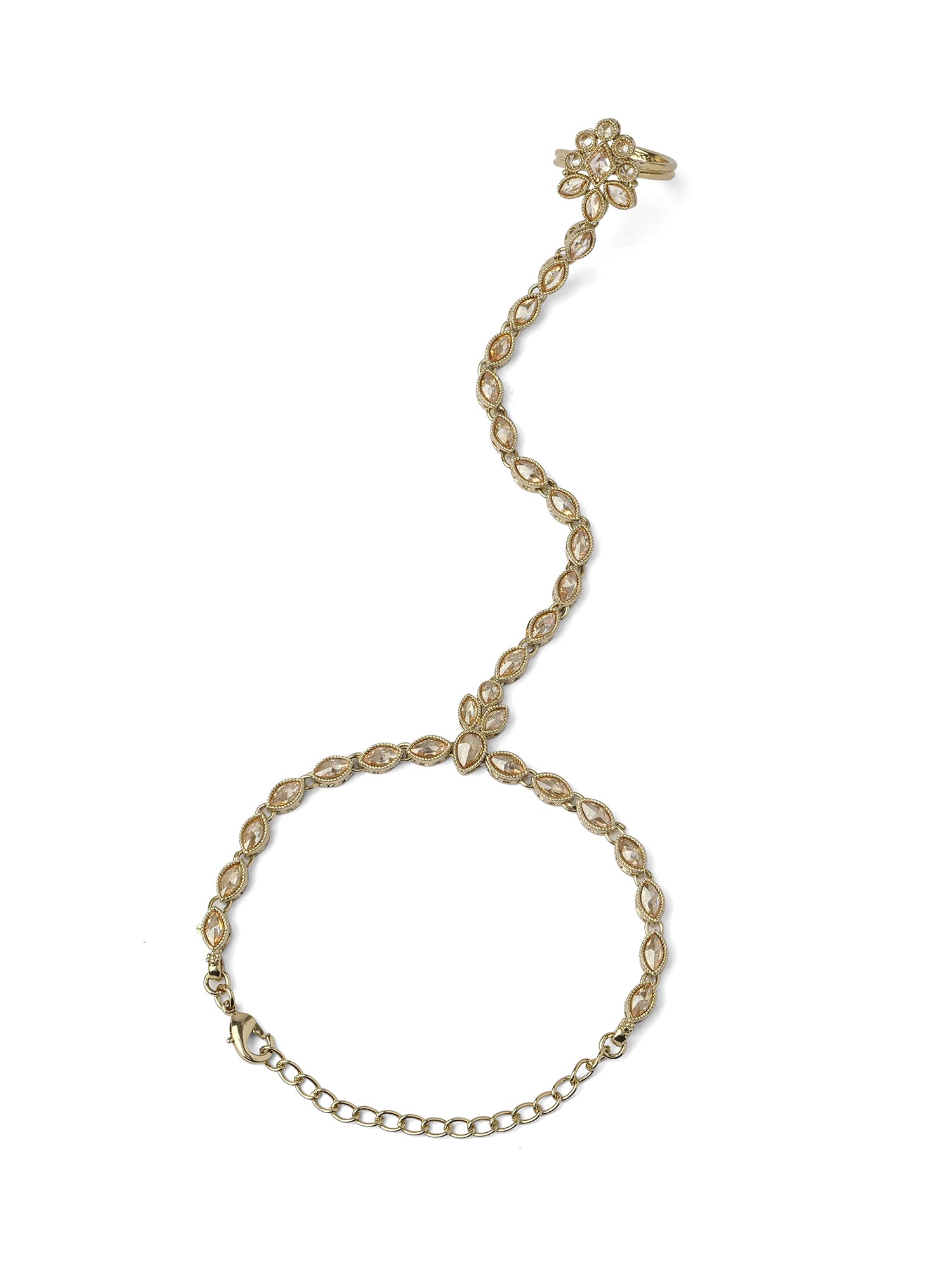 Veda Hand Chain in Champagne