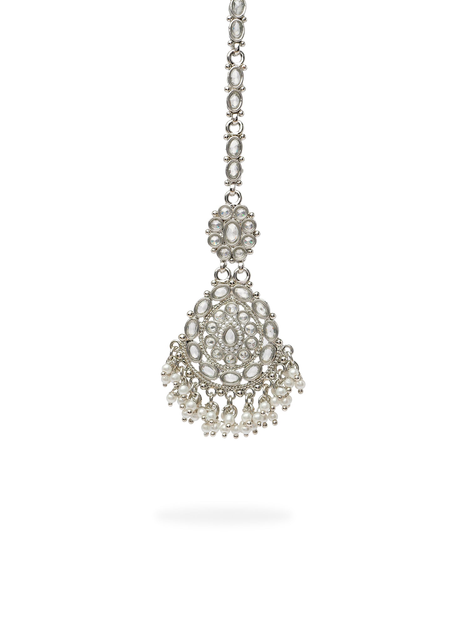 Veera Maang Tikka in Rhodium