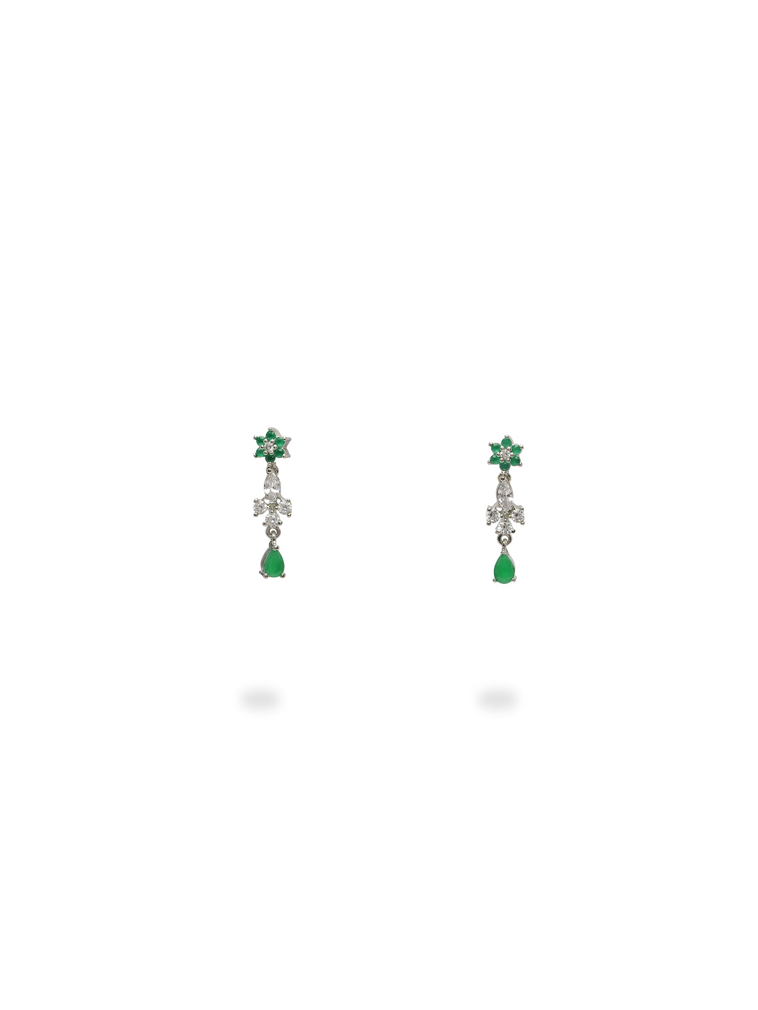 Verina Cubic Zirconia Necklace Set in Green