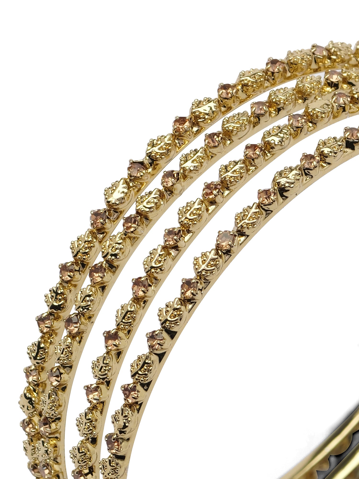 Vihana Diamante Bangles in Champagne