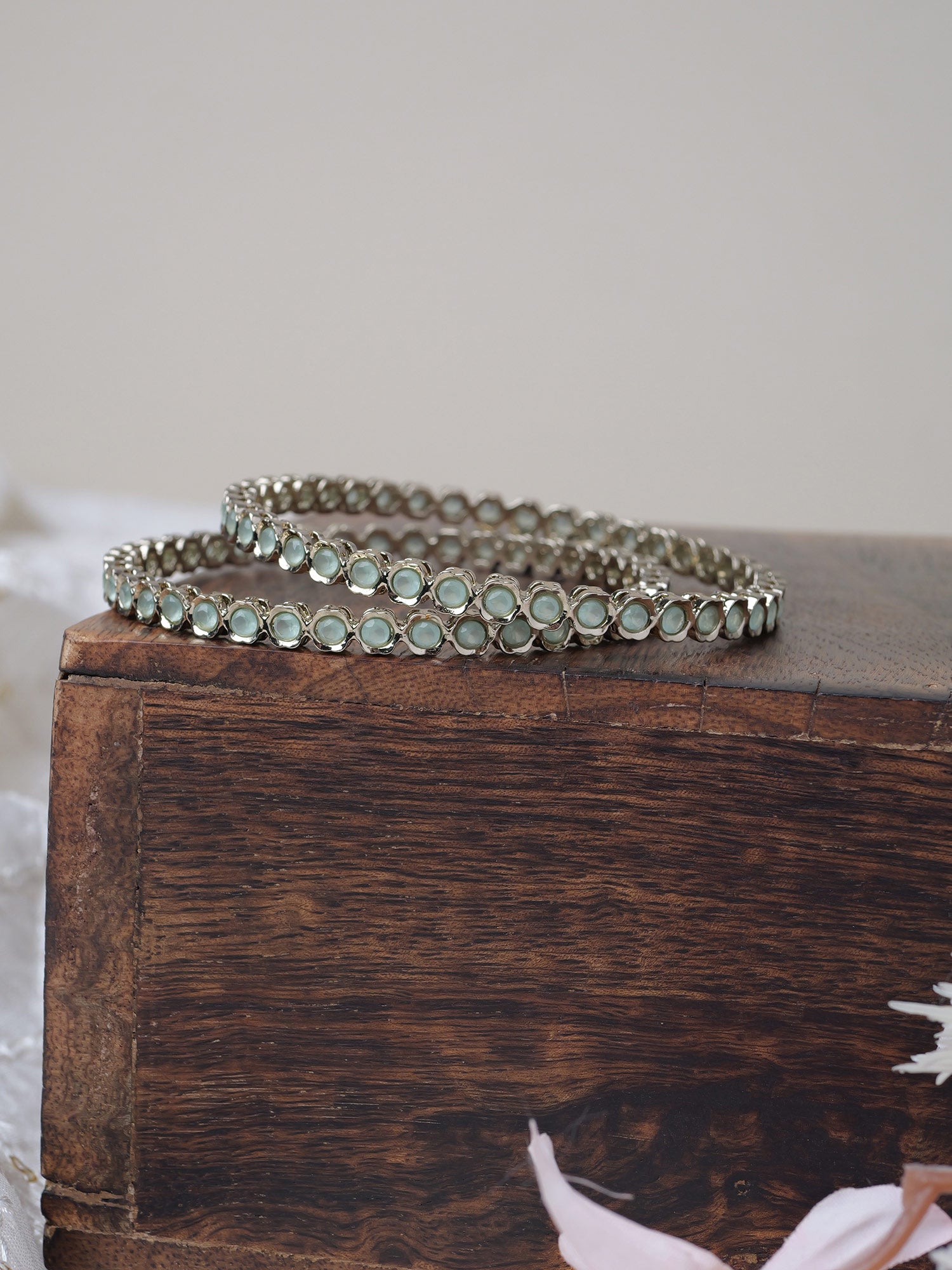 Vinaya Kada Bangles in Mint