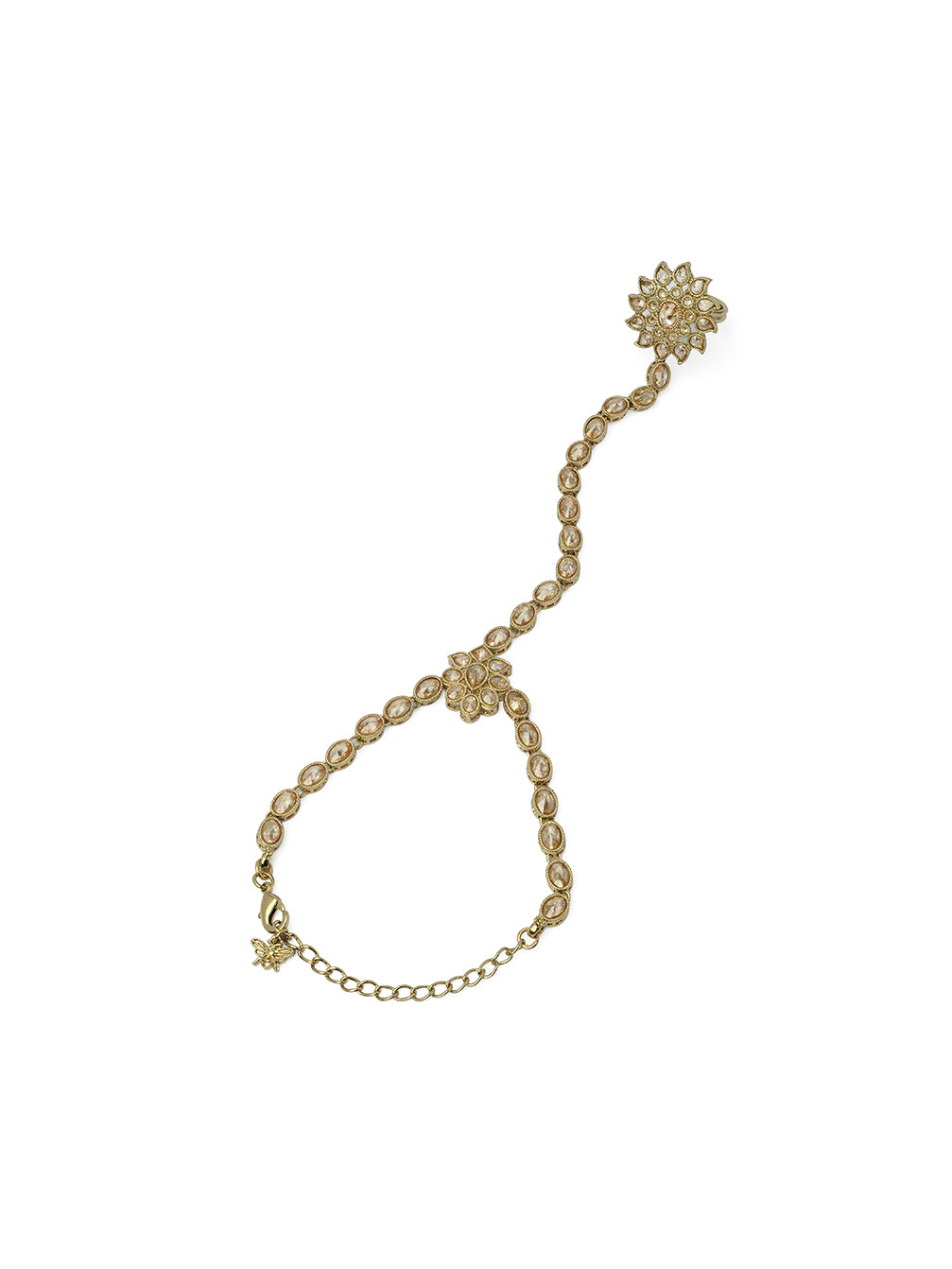 Yamini Hand Chain in Champagne