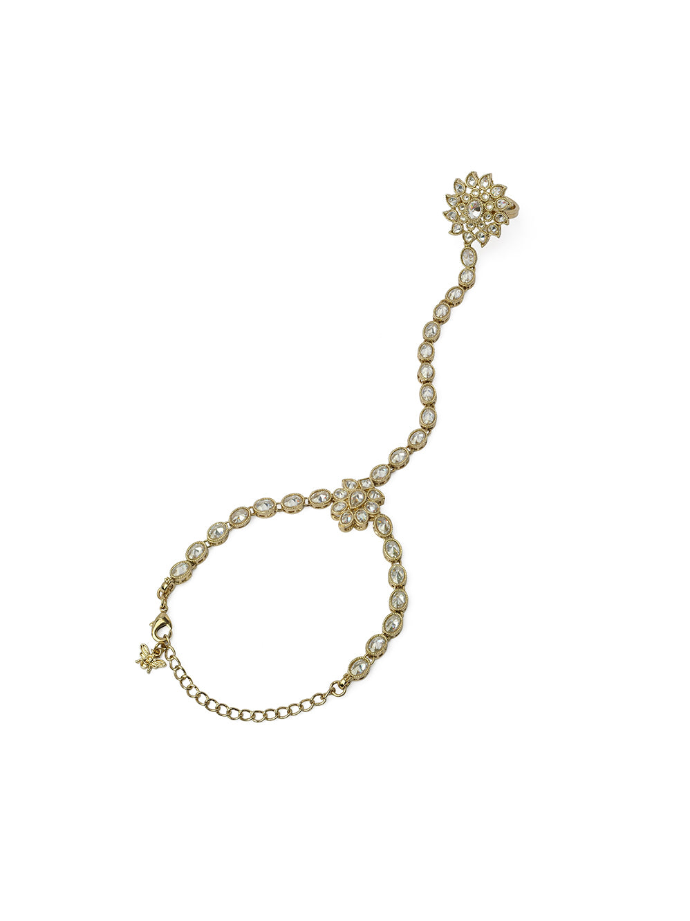 Yamini Hand Chain in White