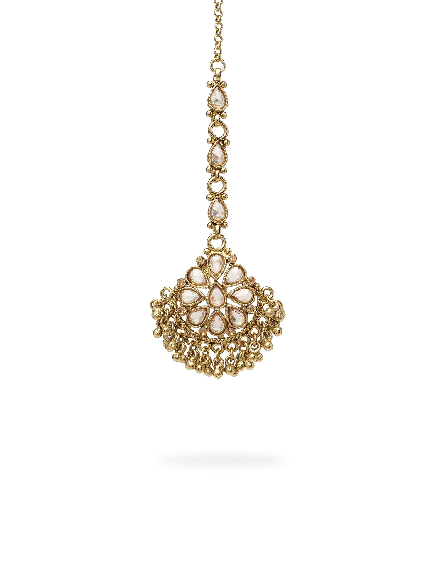 Yashvini Bridal Choker Set in Antique Gold