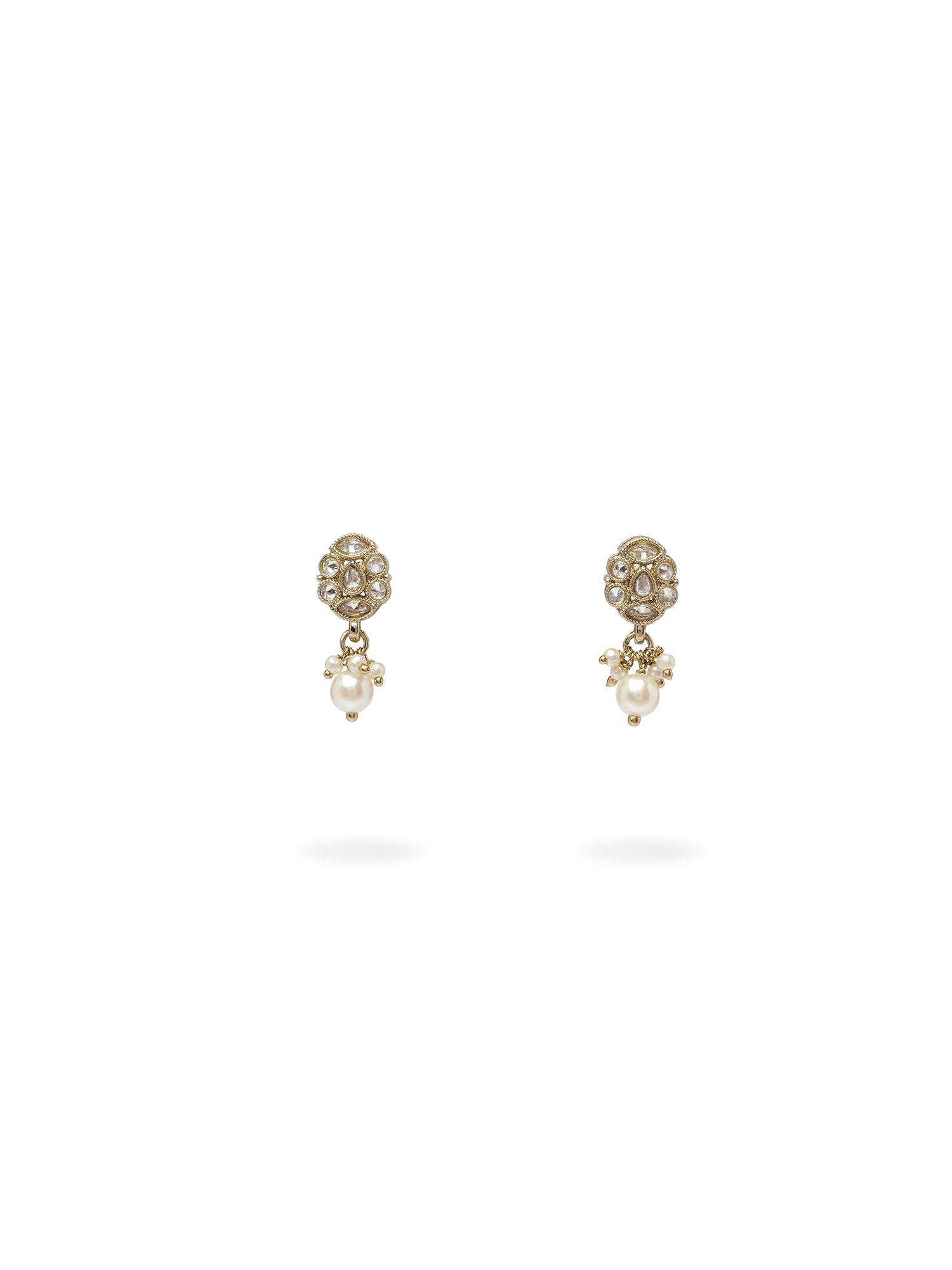 Yasmin Simple Necklace Set in White