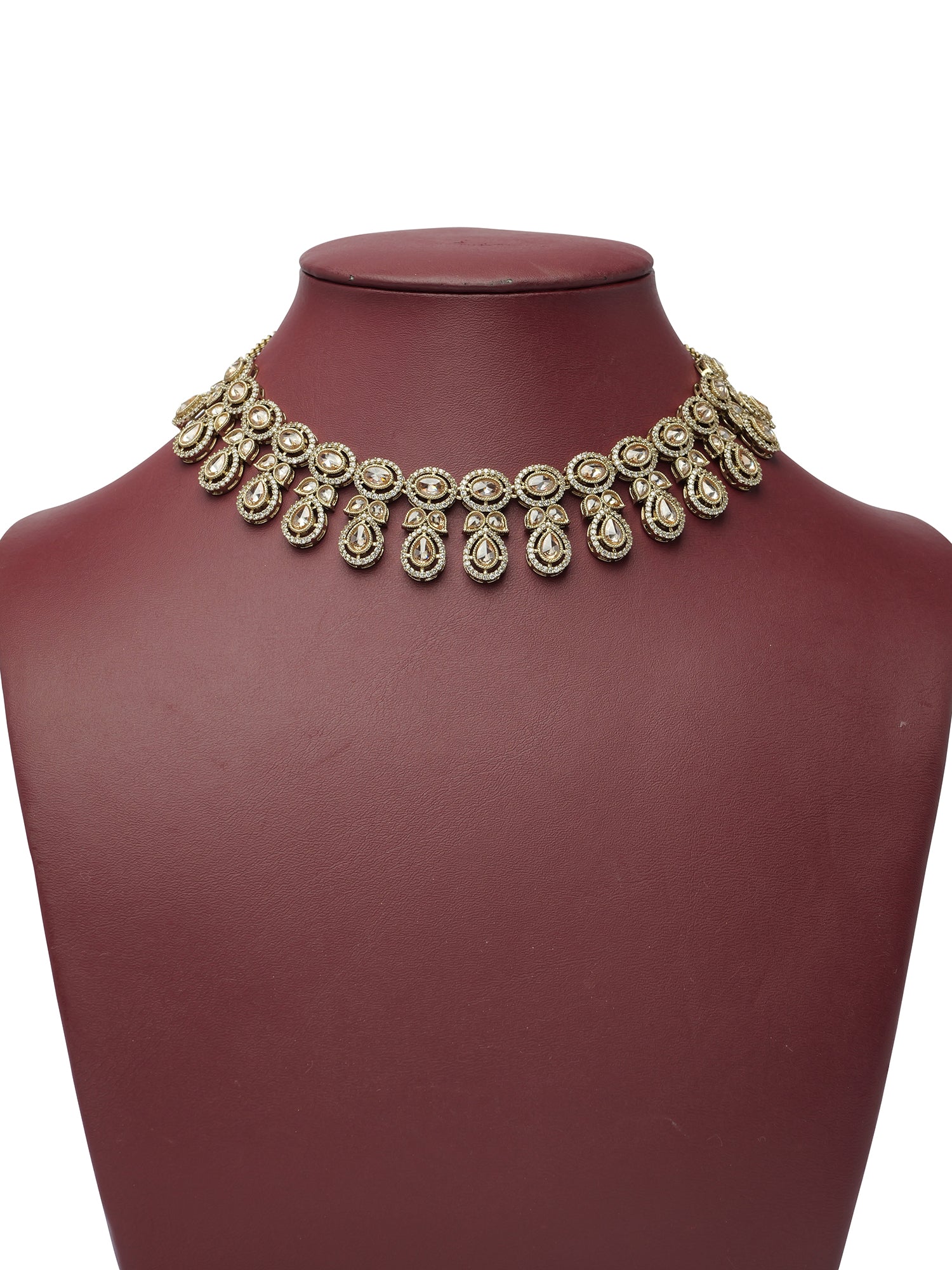 Zameen Necklace Set in Champagne