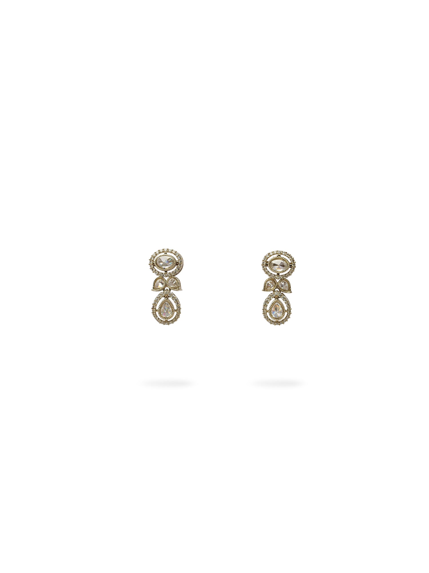 Zameen Necklace Set in White