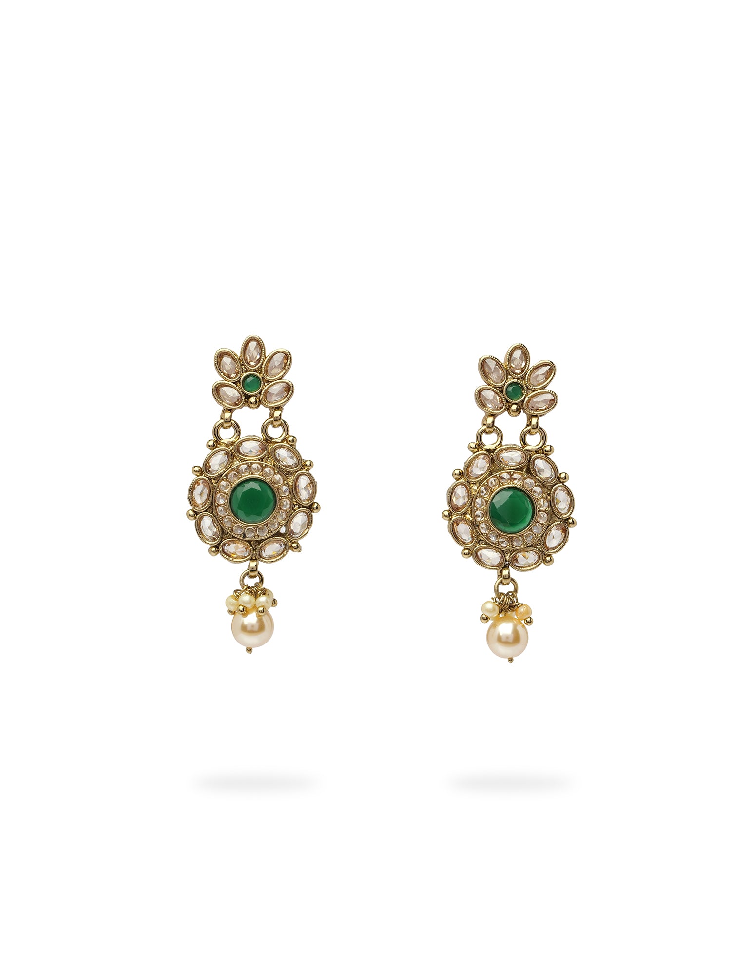 Zariya Small Earrings in Green