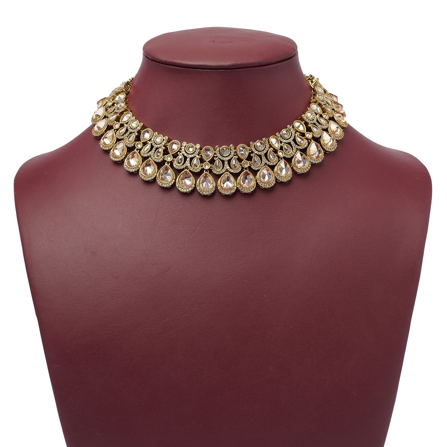 Ziana Necklace Set in Champagne