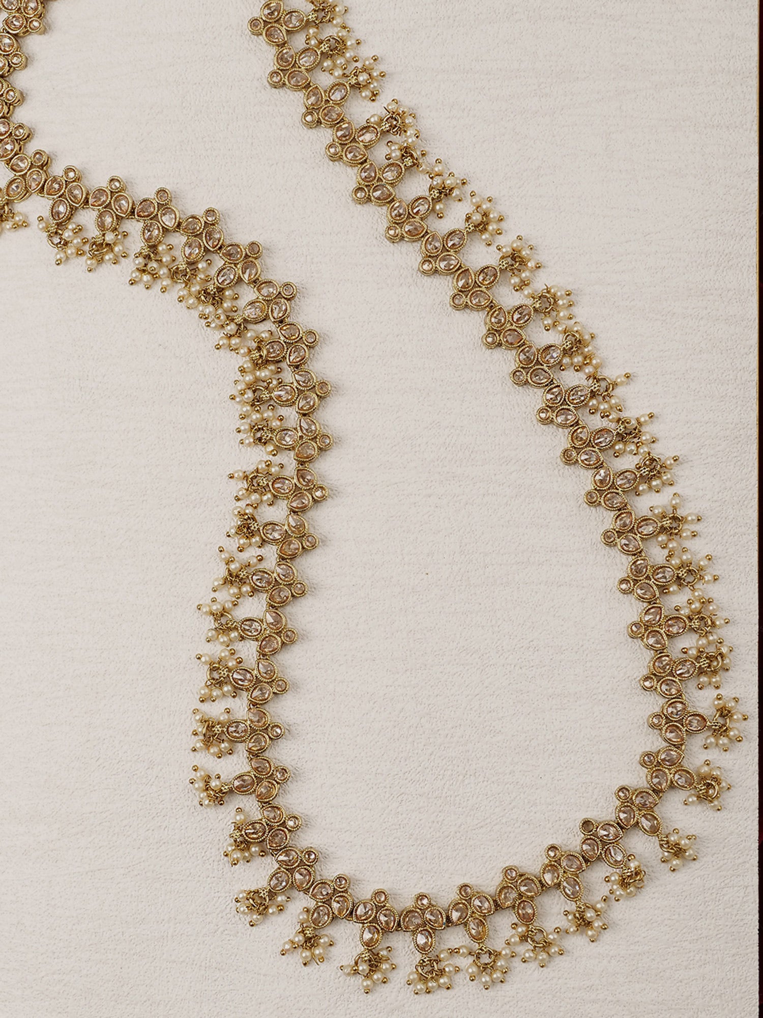 Zoya Rani Haar in Champagne and Antique Gold