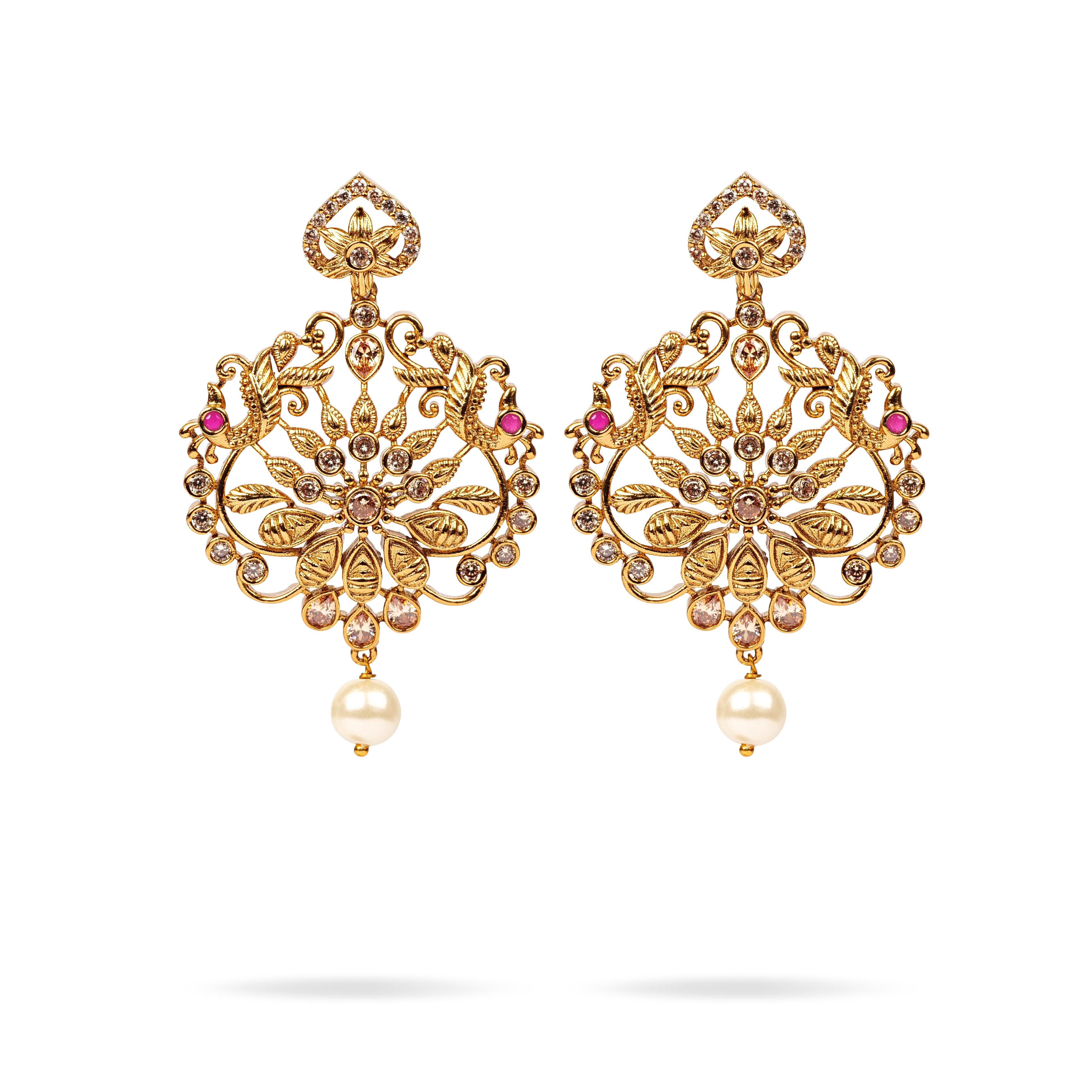 Koyal Classic Earrings in Antique Gold