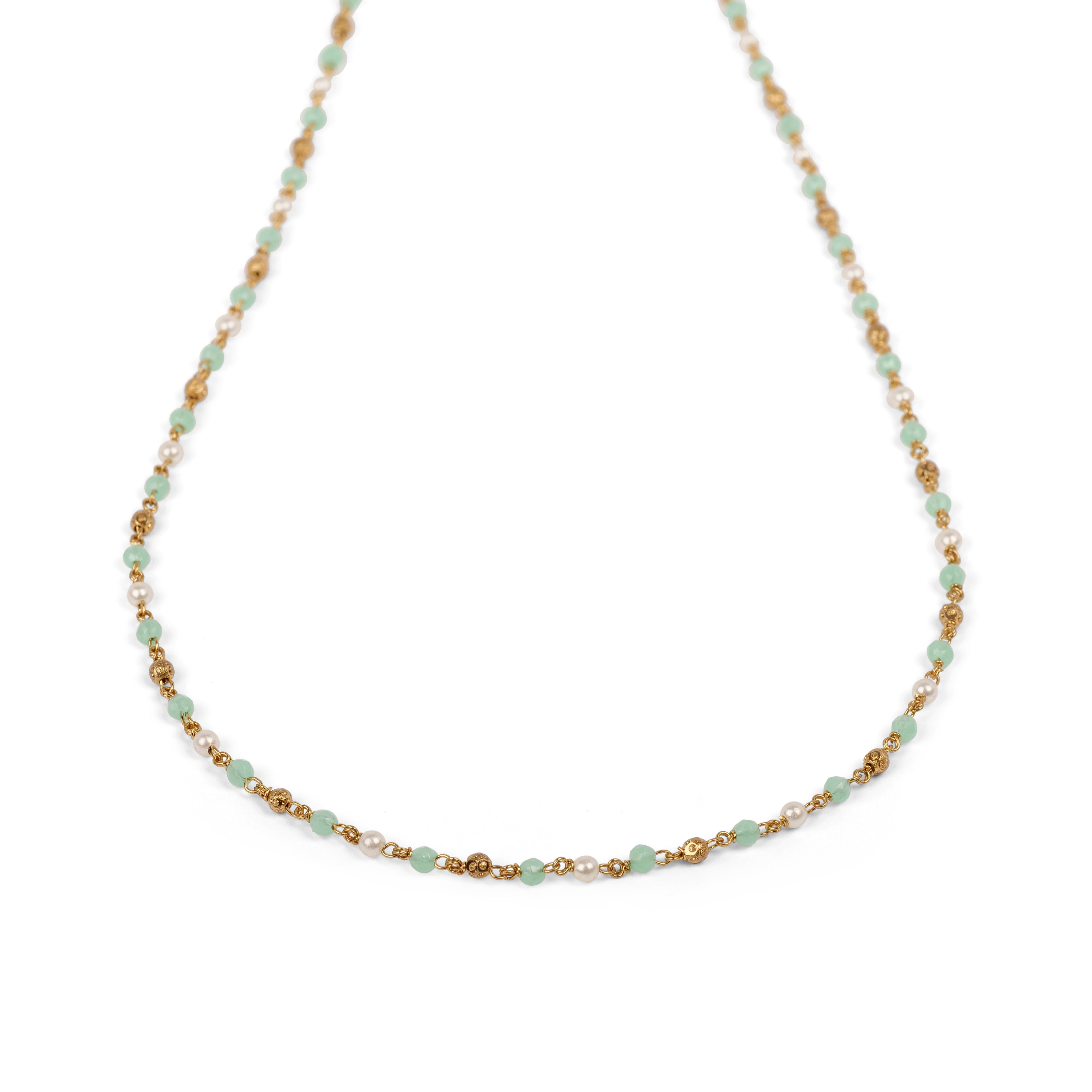 Cora Beaded Chain in Mint