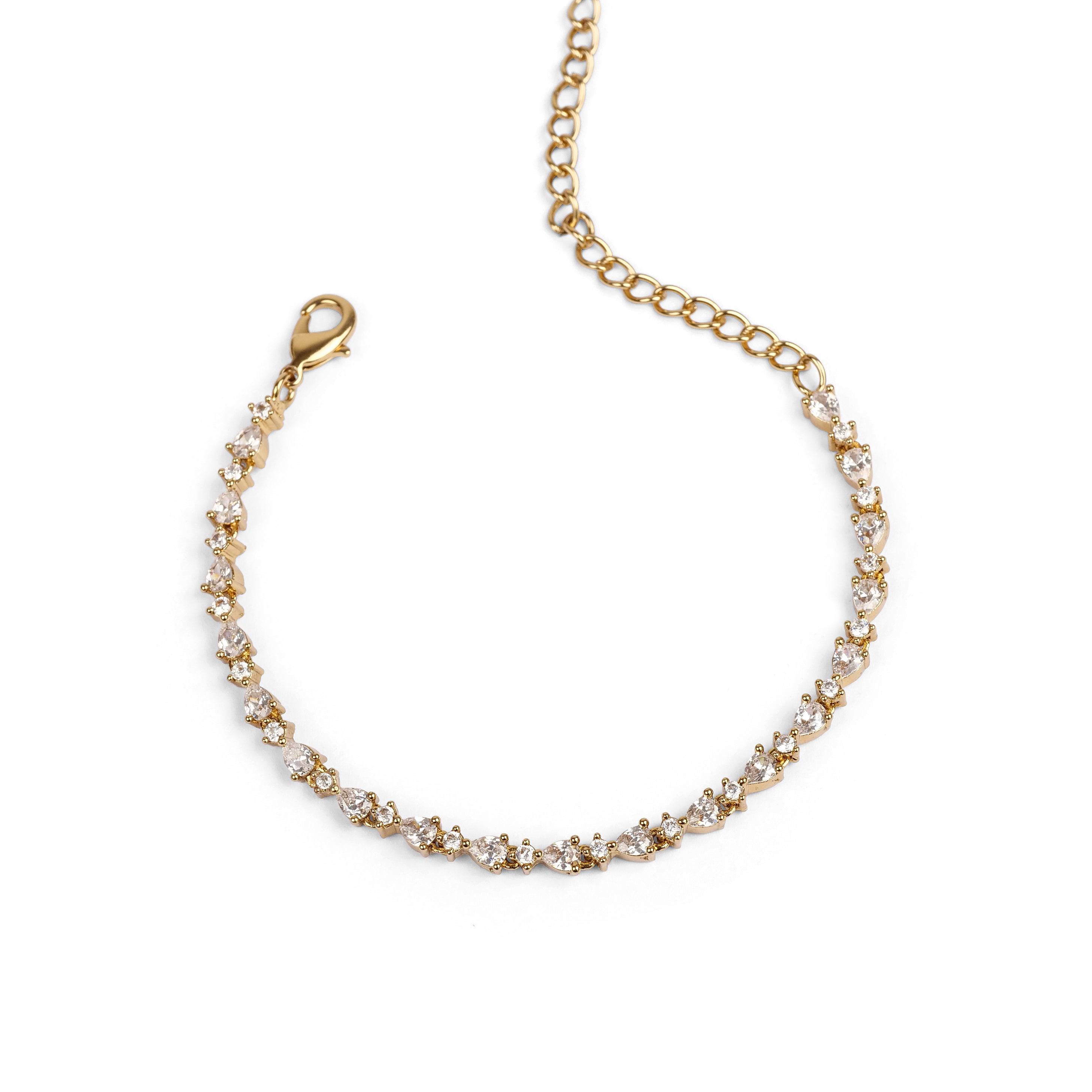 Lucia Cubic Zirconia Bracelet in White