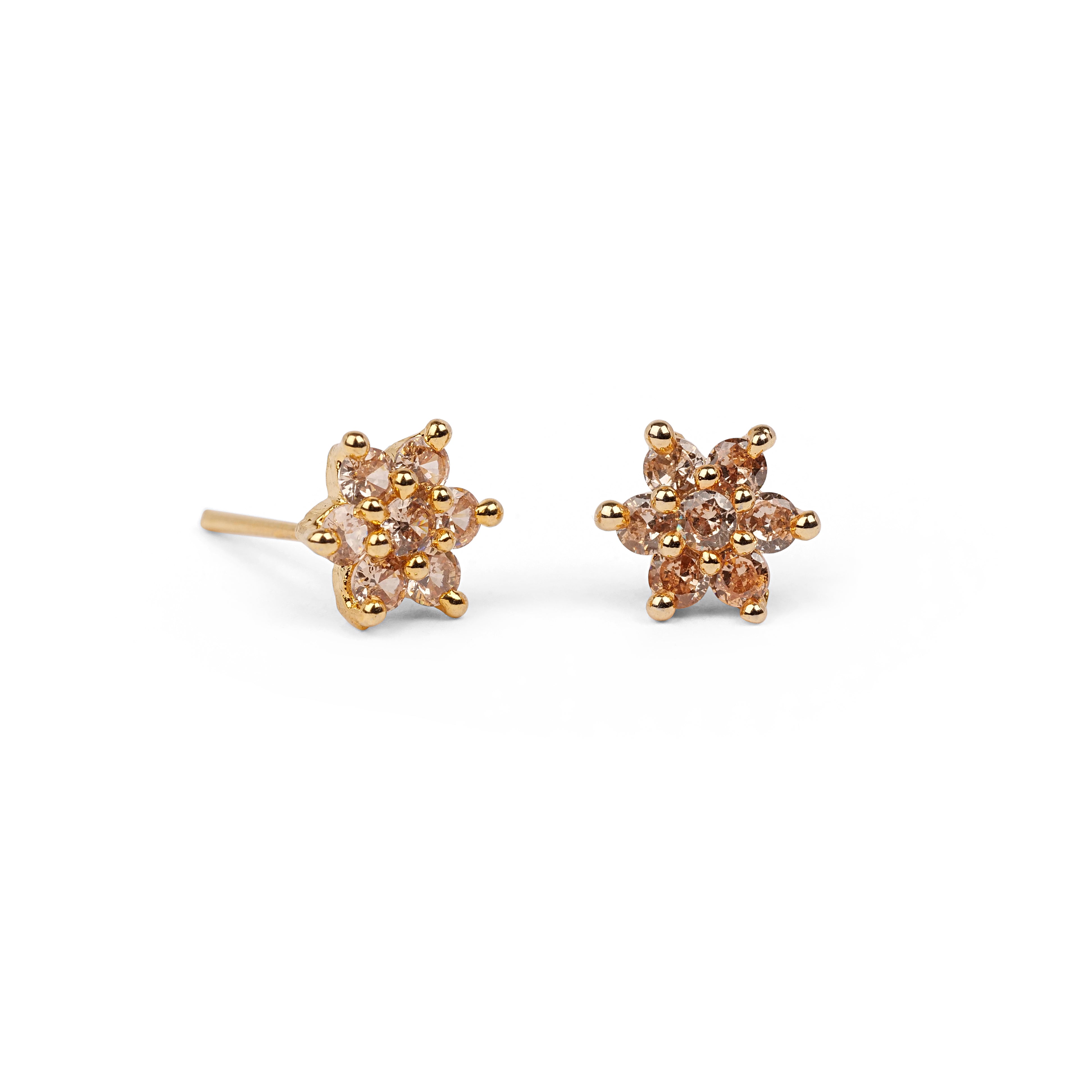 Clover Ear Studs in Gold