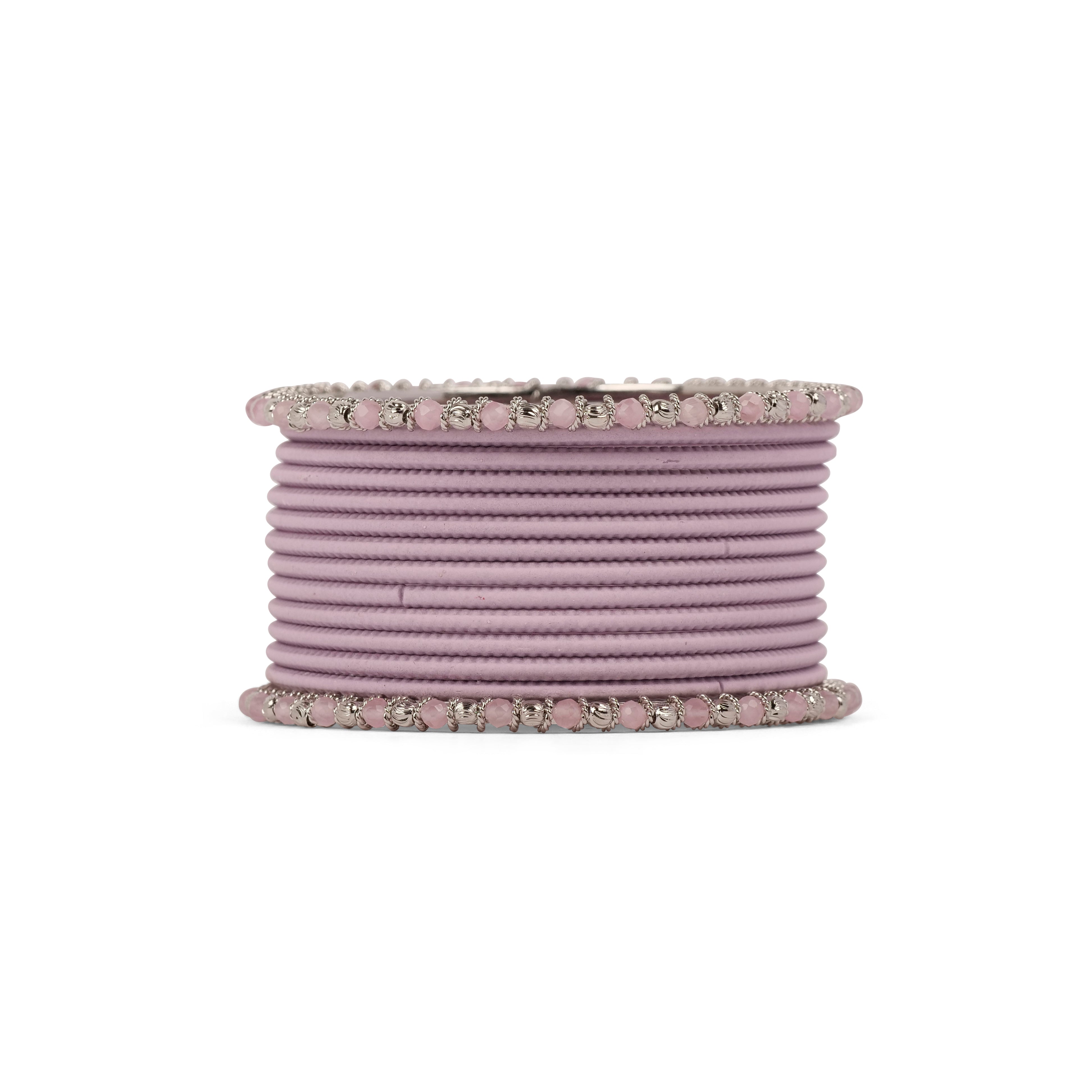 No Drama Bangle Set in Light Pink