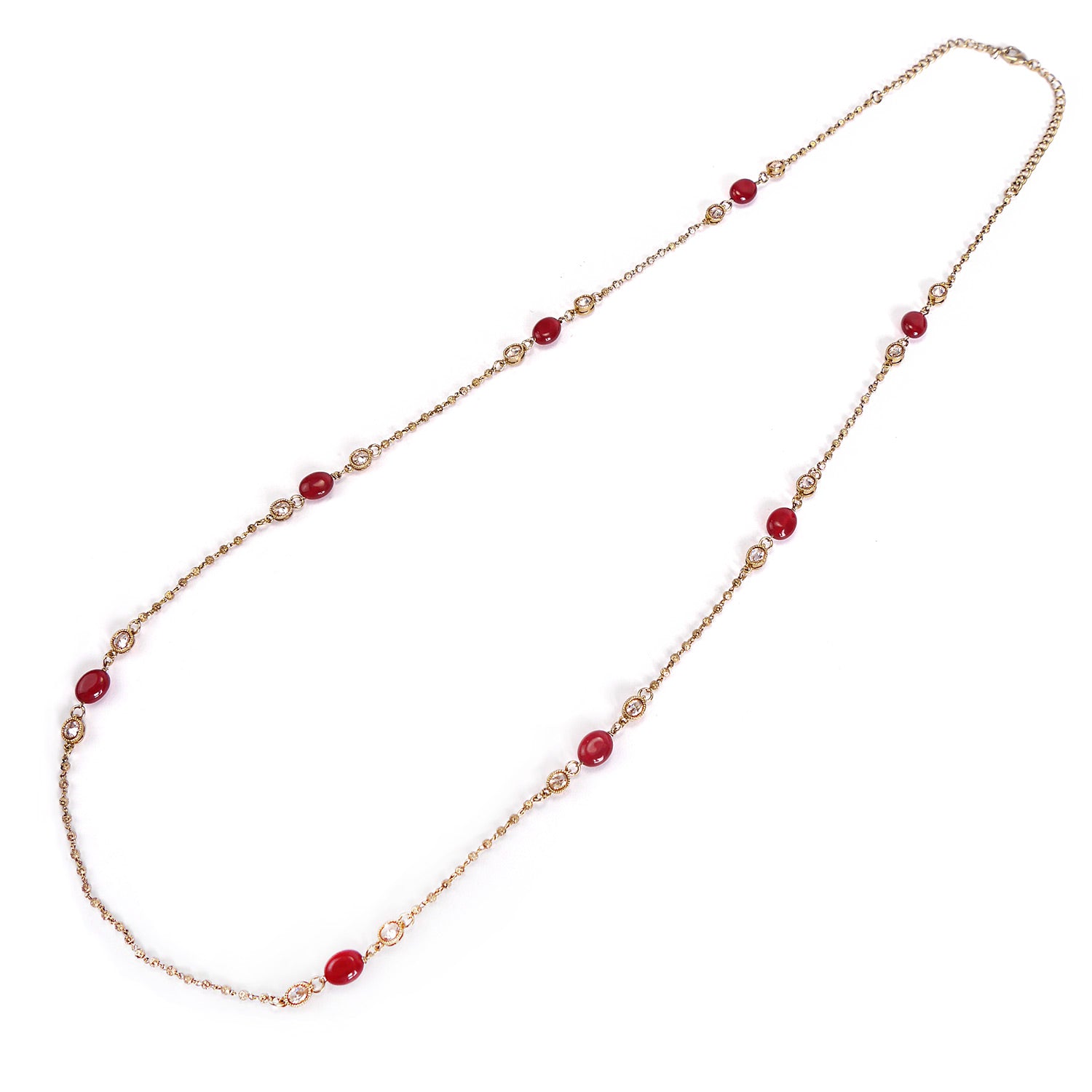 Ivy Long Chain in Maroon